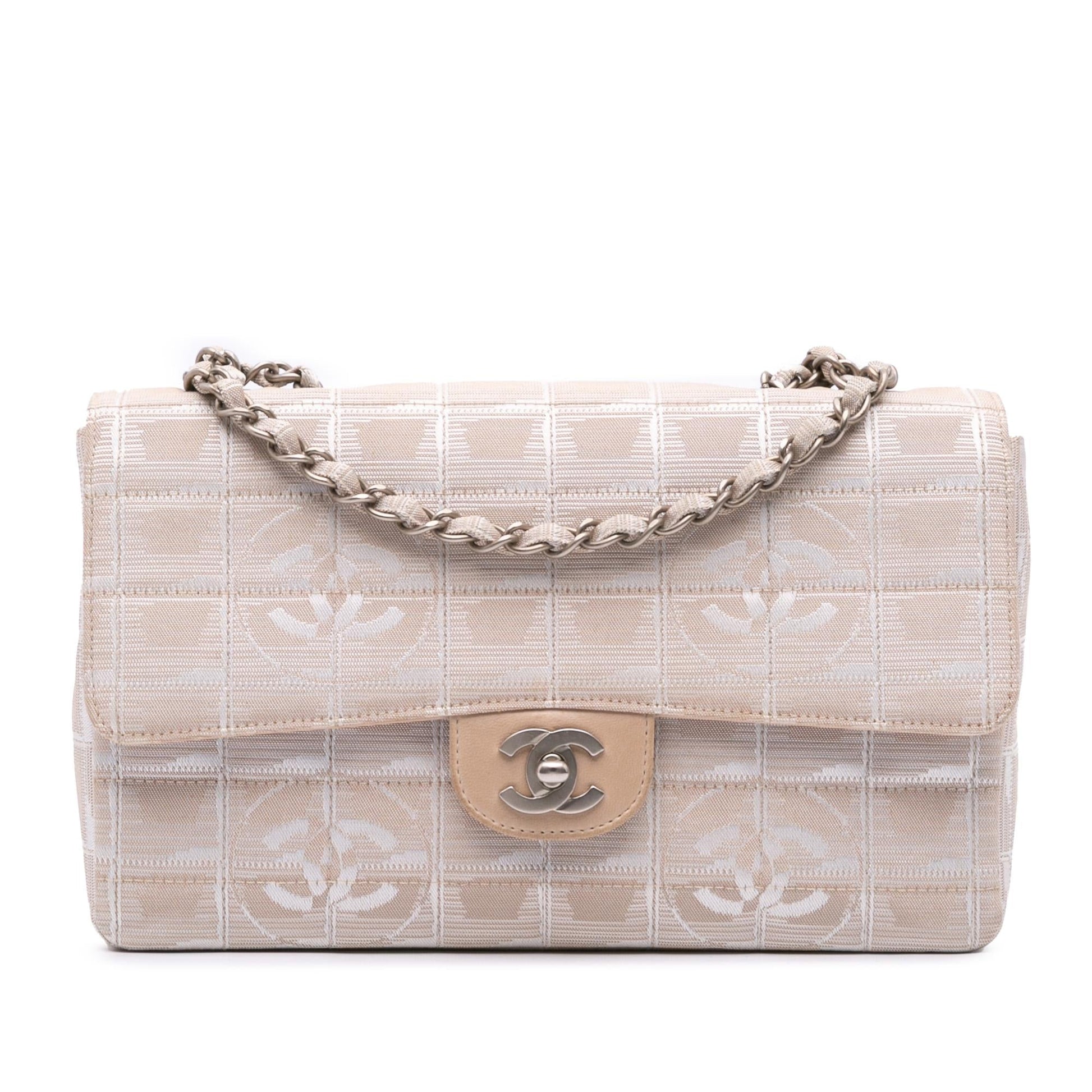 Chanel New Line Nylon Single Flap Travel Bag Flap 1