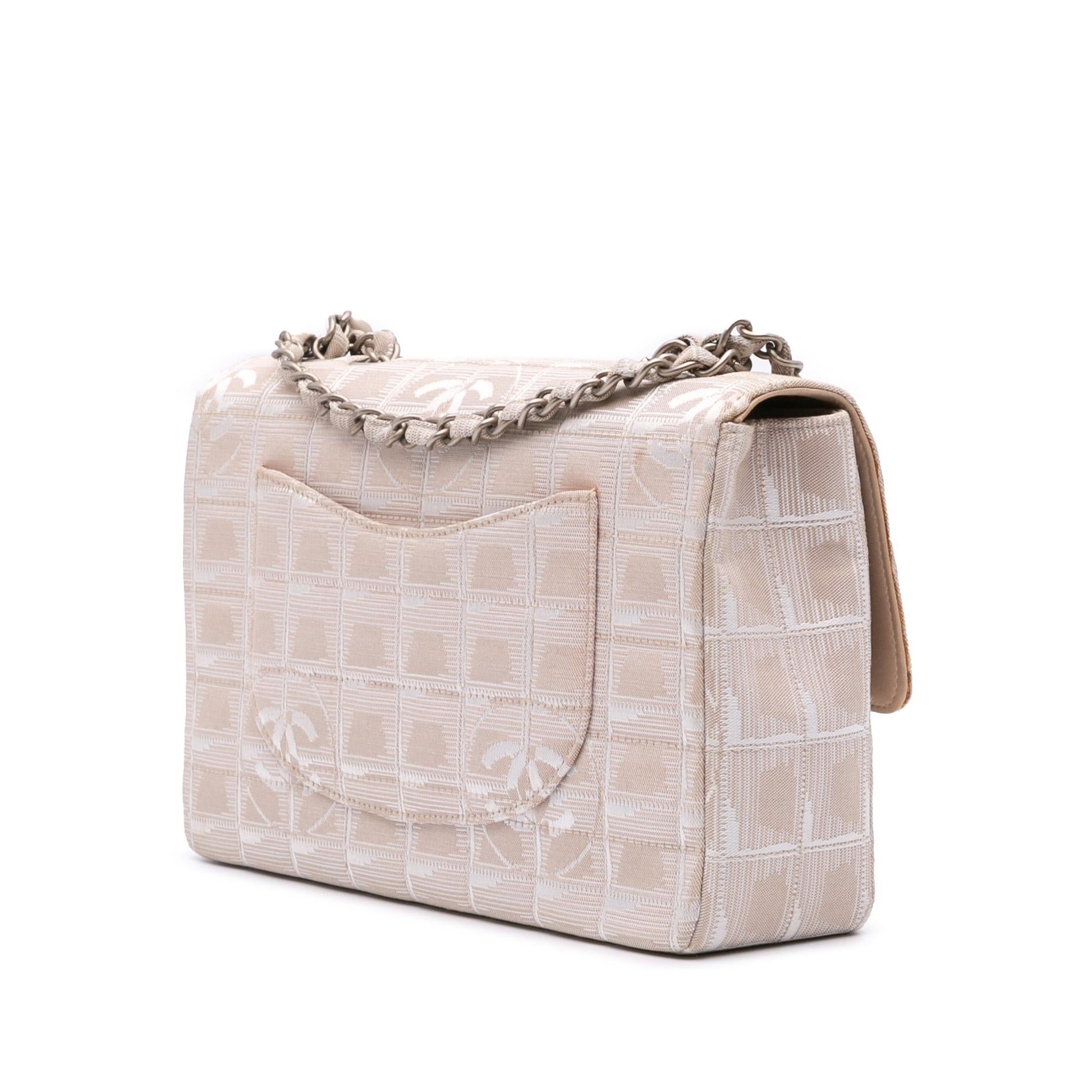 Chanel New Line Nylon Single Flap Travel Bag Flap 1