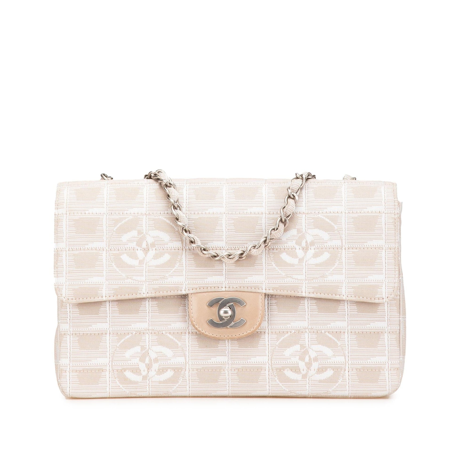 Chanel New Line Nylon Single Flap Travel Bag Flap 2