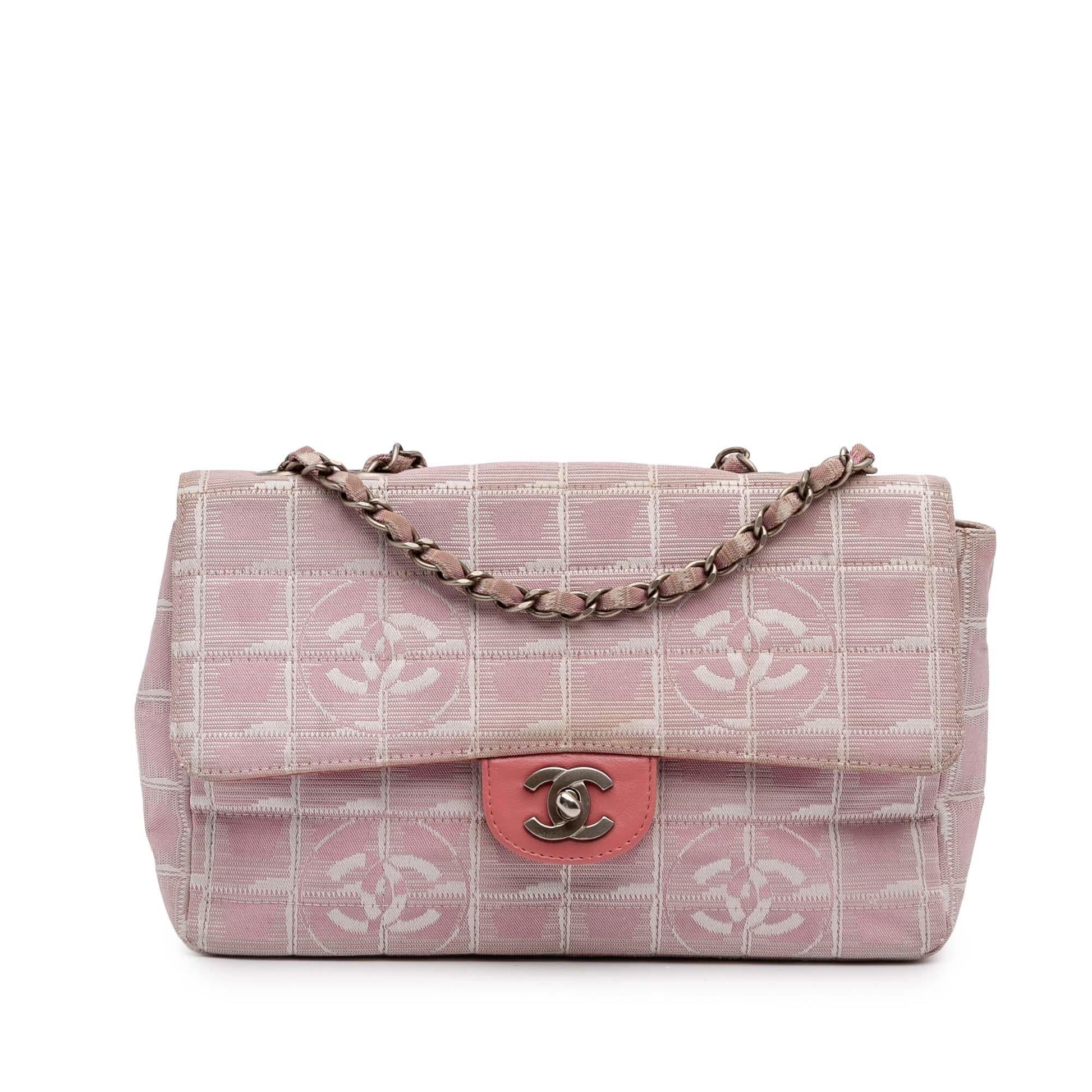 Chanel New Line Nylon Single Flap Travel Bag Flap 4