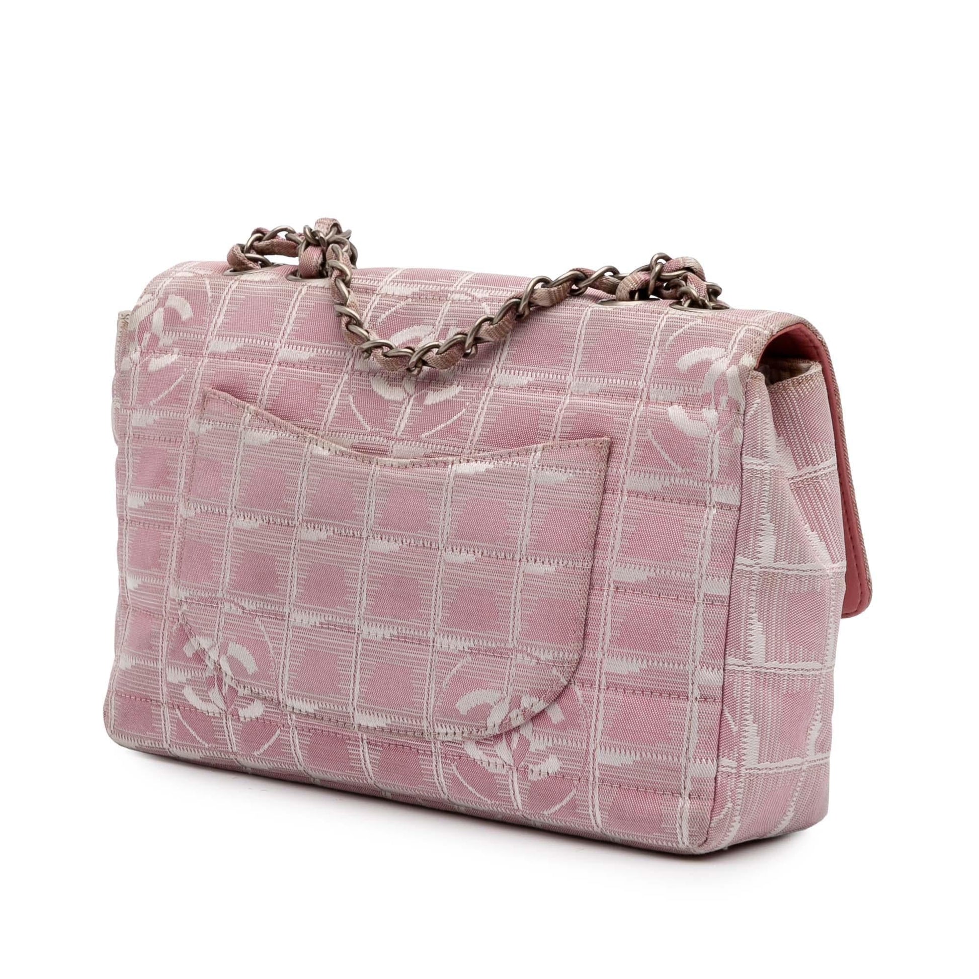 Chanel New Line Nylon Single Flap Travel Bag Flap 4