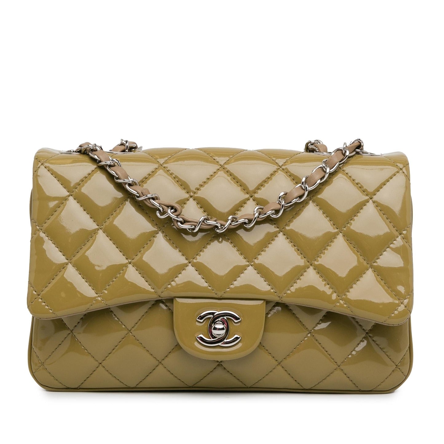 Chanel Medium Patent 3 Accordion Flap (Shg-Pxiozj) Bag