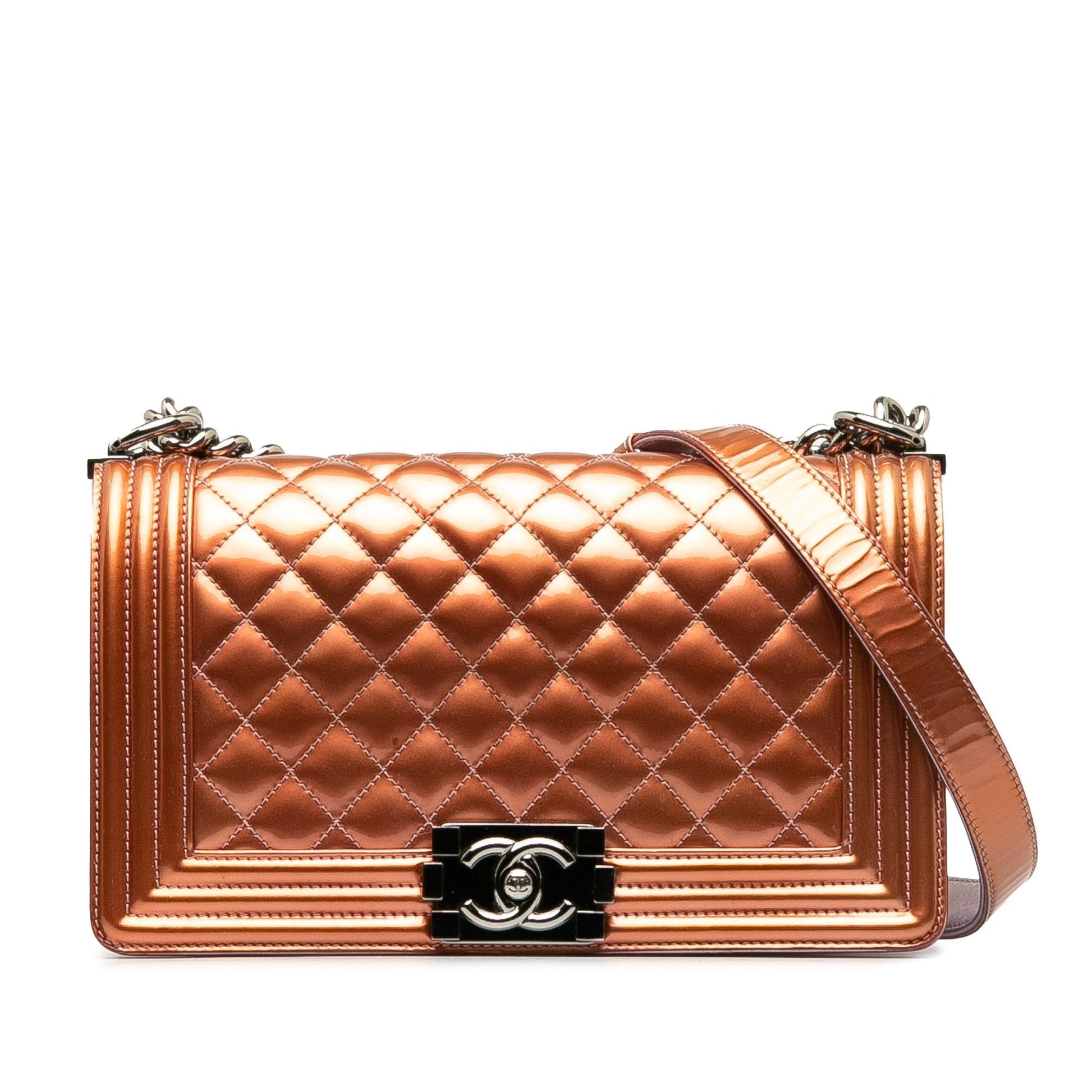 Chanel Patent Boy Flap SHG-XjO8UR Shoulder Bag