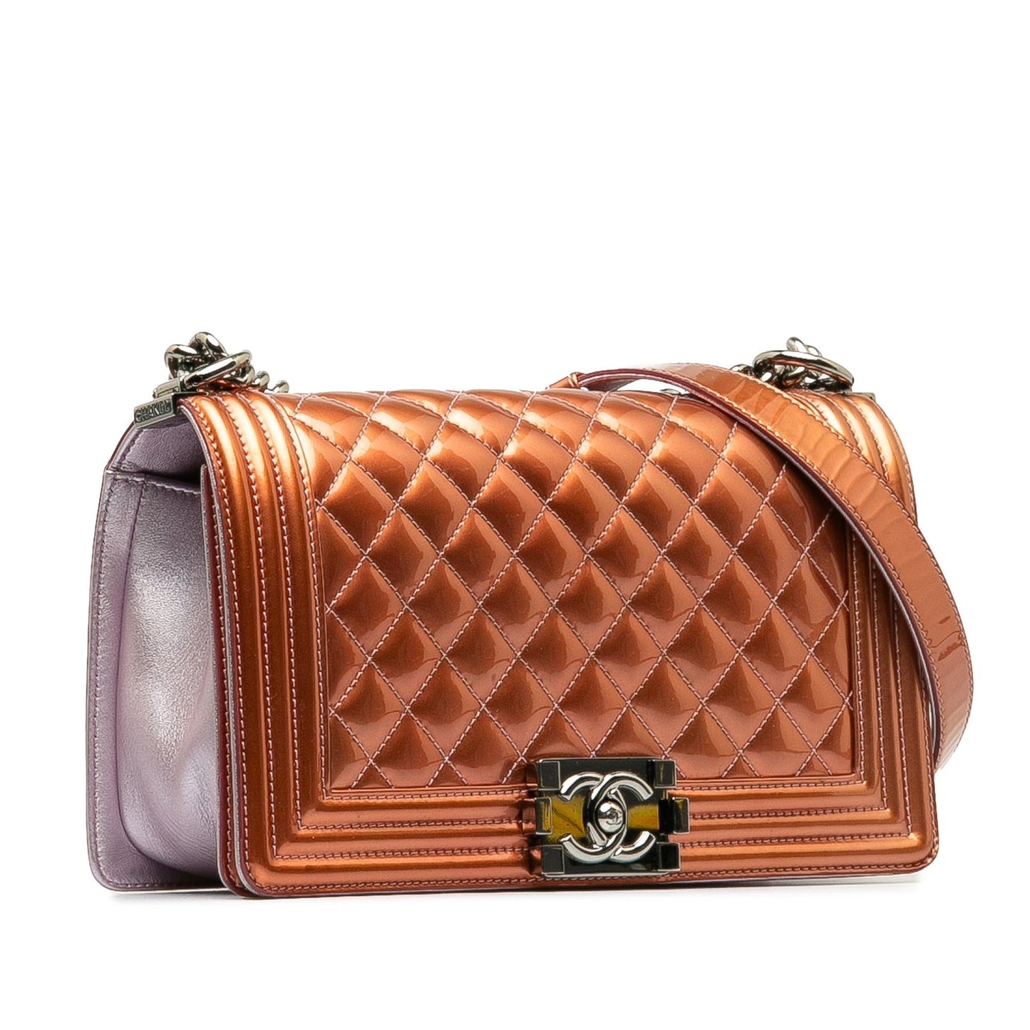 Chanel Patent Boy Flap SHG-XjO8UR Shoulder Bag