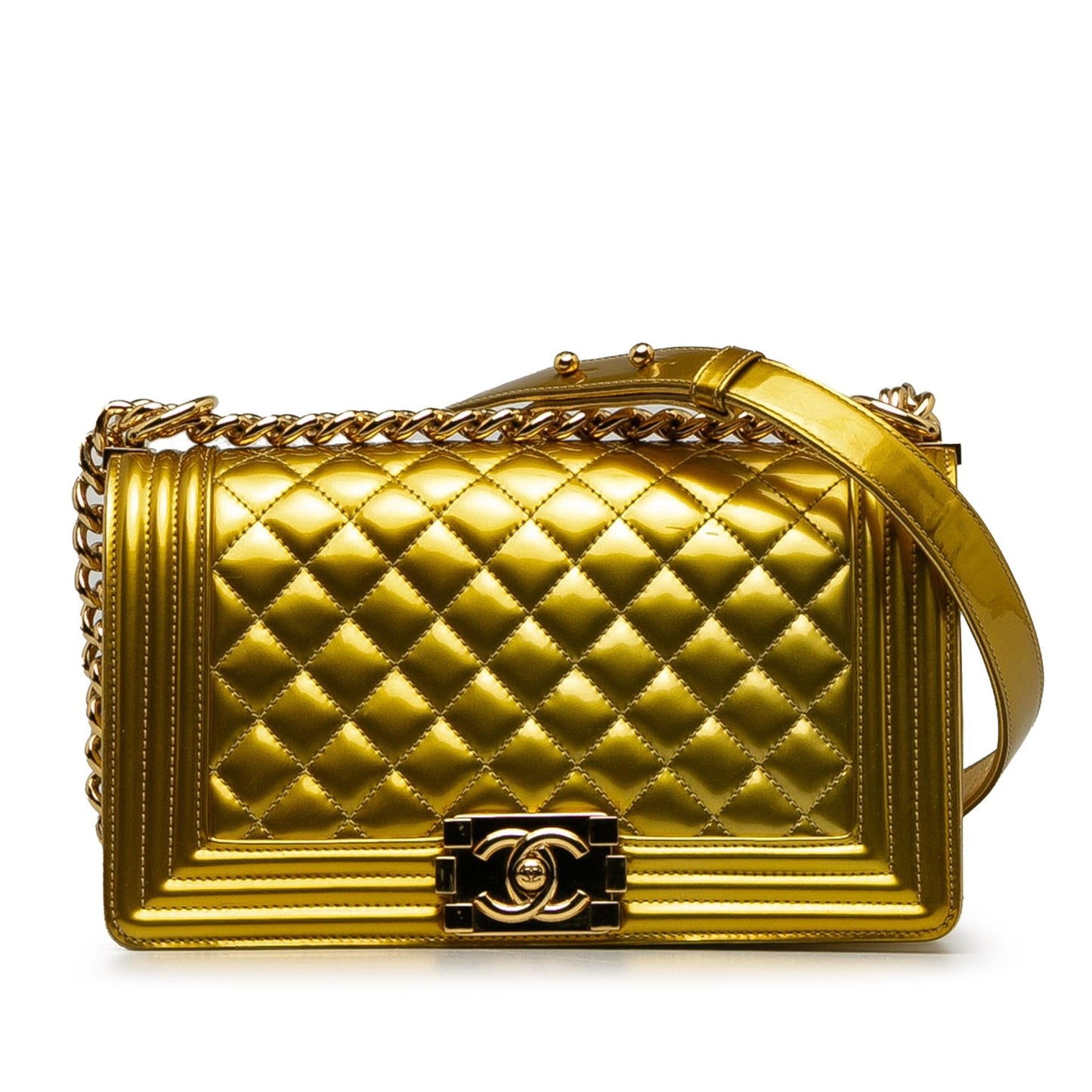 Chanel Patent Boy Flap SHG-a2PhMm Shoulder Bag