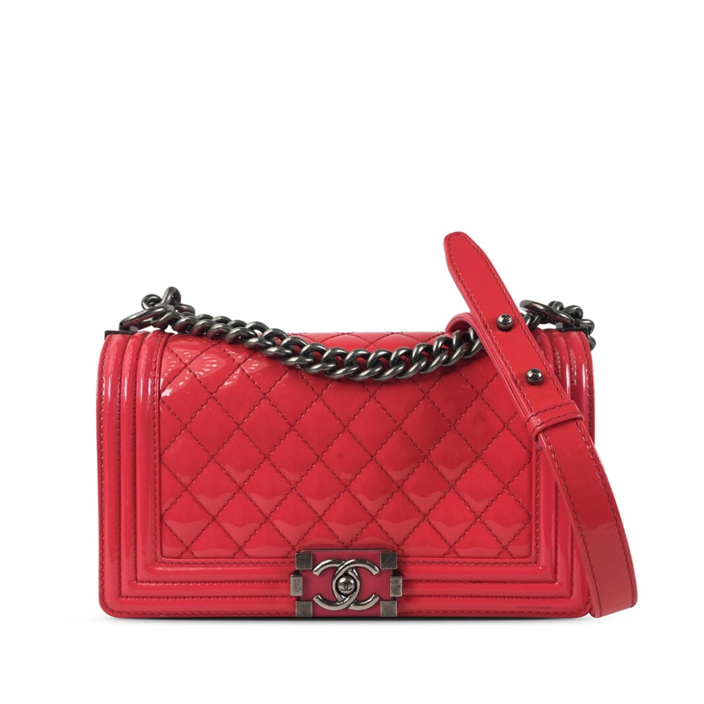 Chanel Patent Boy Flap SHG-5SohTg Handbag