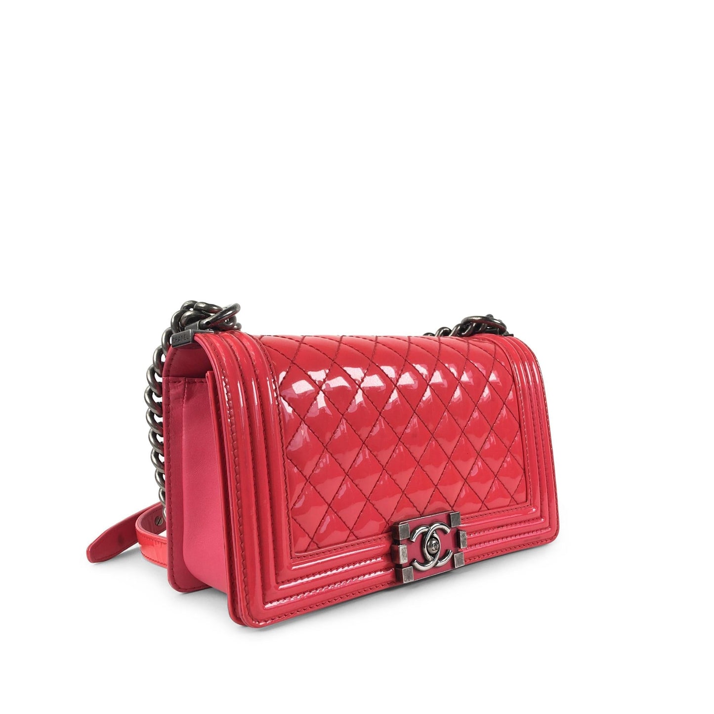 Chanel Patent Boy Flap SHG-5SohTg Handbag