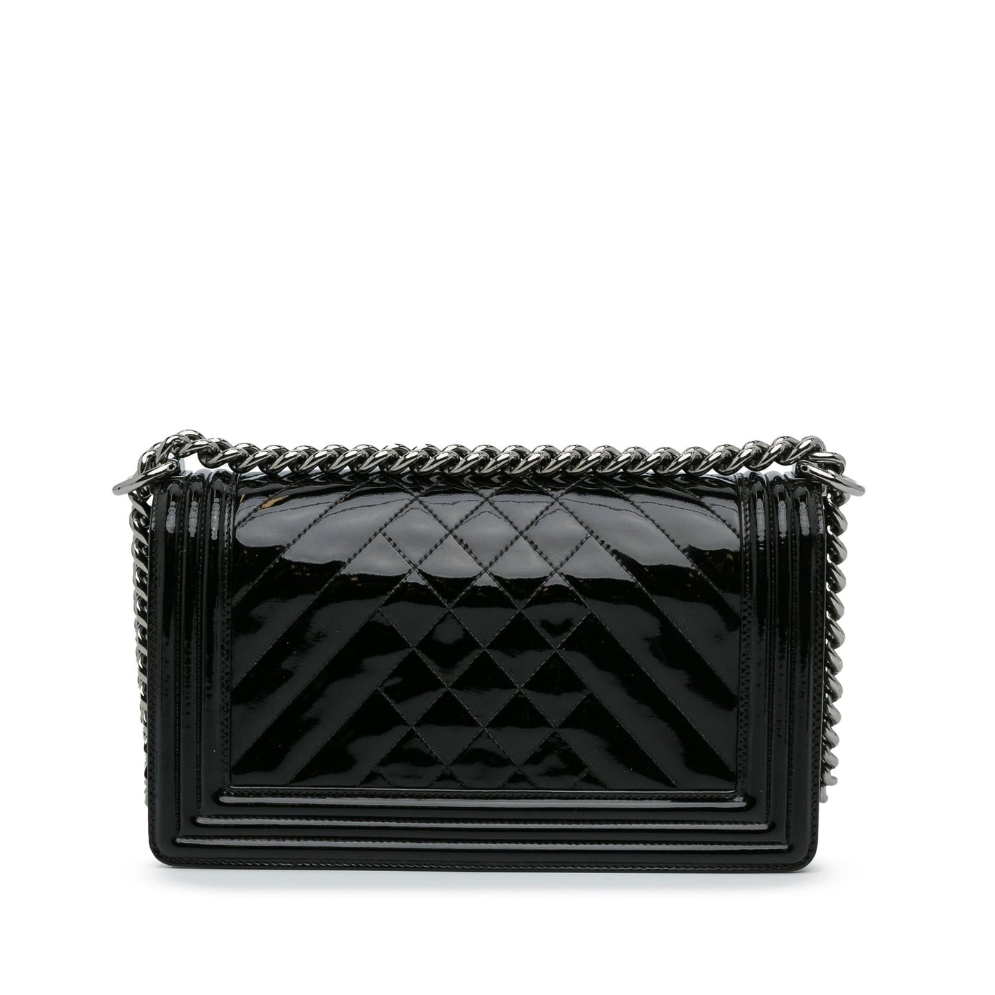 Chanel Patent Chevron Boy Flap SHG-vpSXfu Handbag