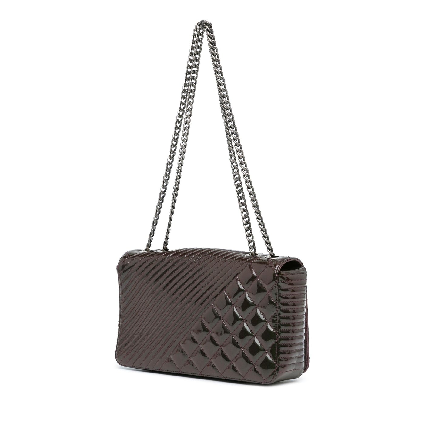 Chanel Patent Coco Boy Flap SHG-50WsUL Handbag