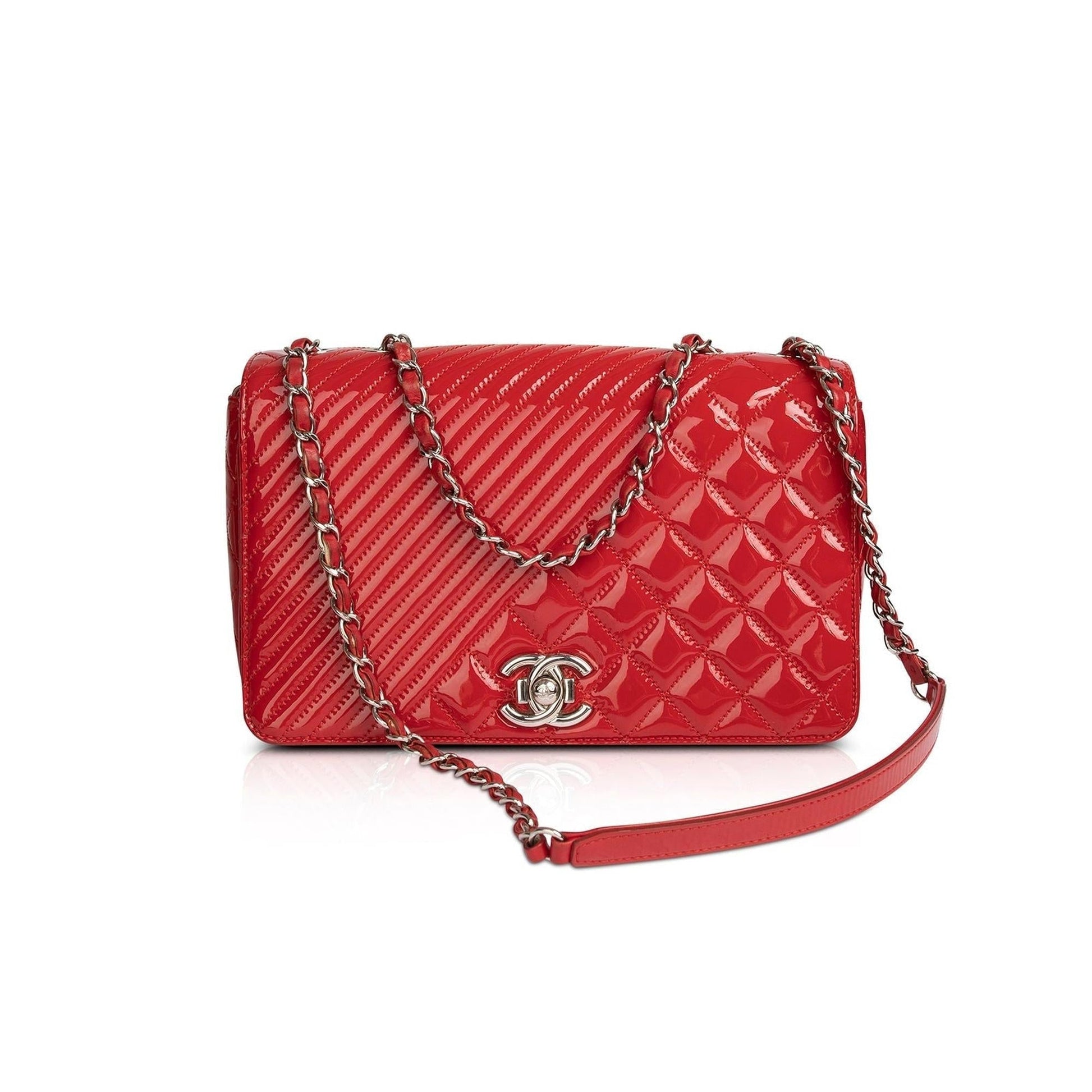 Chanel Patent Paris-Dubai Coco Boy Flap Leather Travel Bag