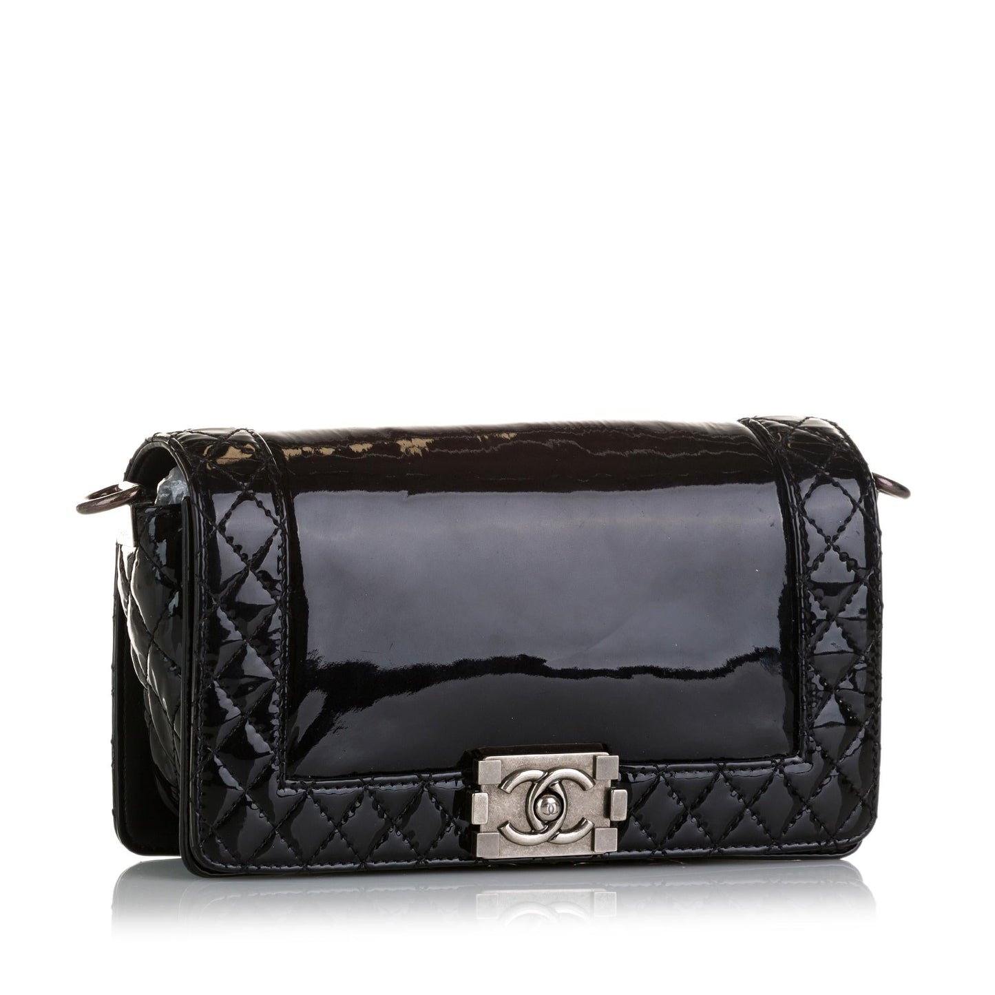 Chanel Patent Reverso Boy Flap SHG Handbag
