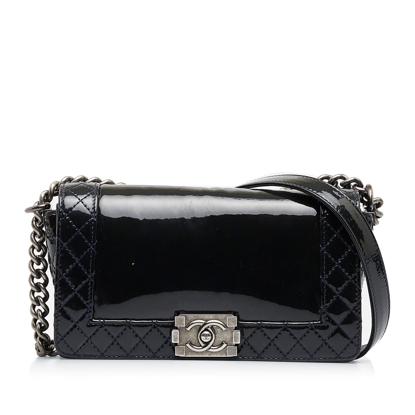Chanel Patent Reverso Boy Flap SHG-LRKOPy Handbag