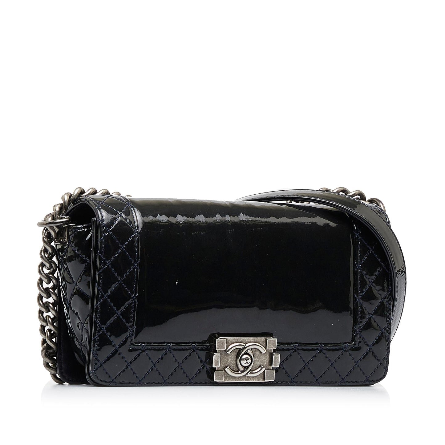 Chanel Patent Reverso Boy Flap SHG-LRKOPy Handbag
