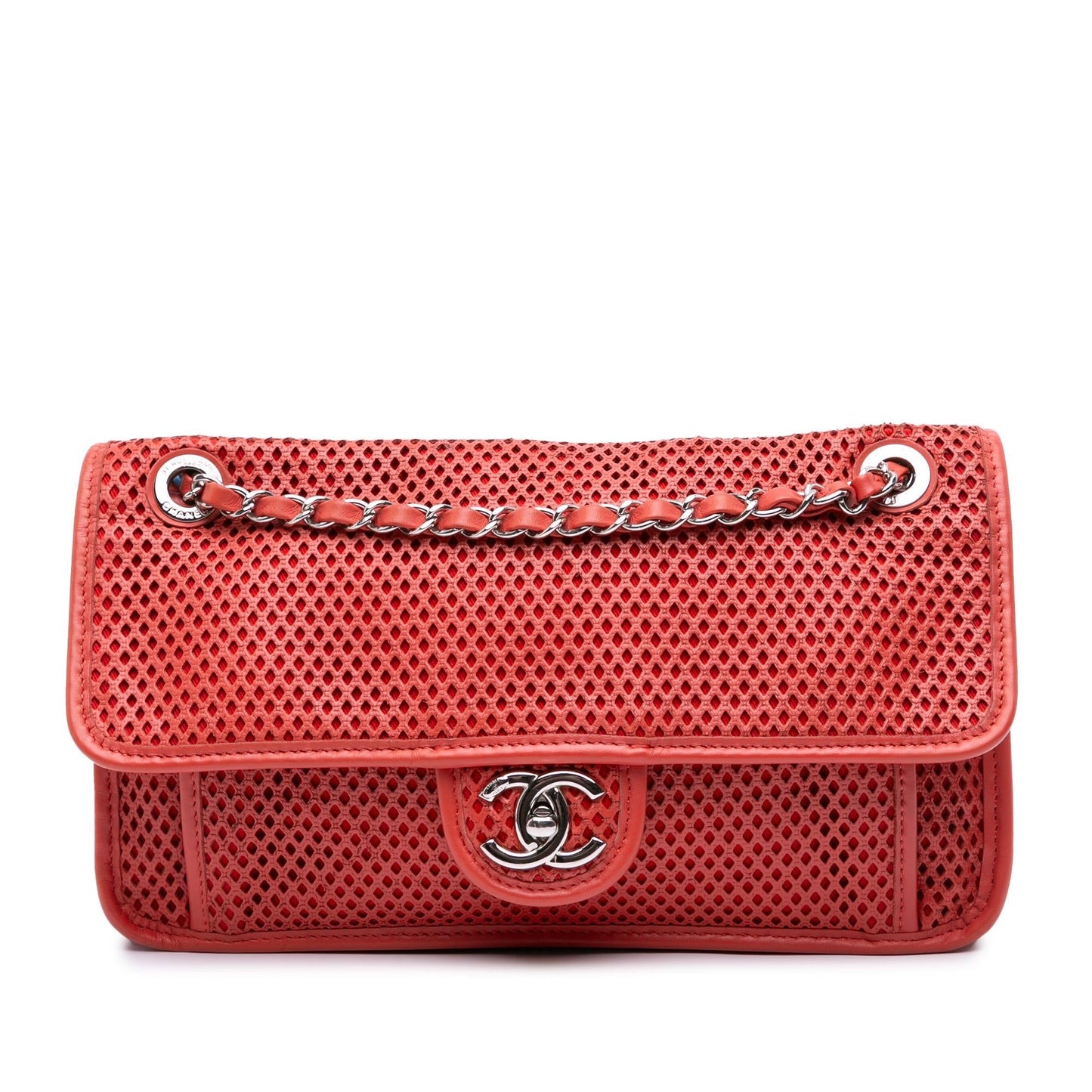 Chanel Perforated Calfskin Up Air Flap Handbag