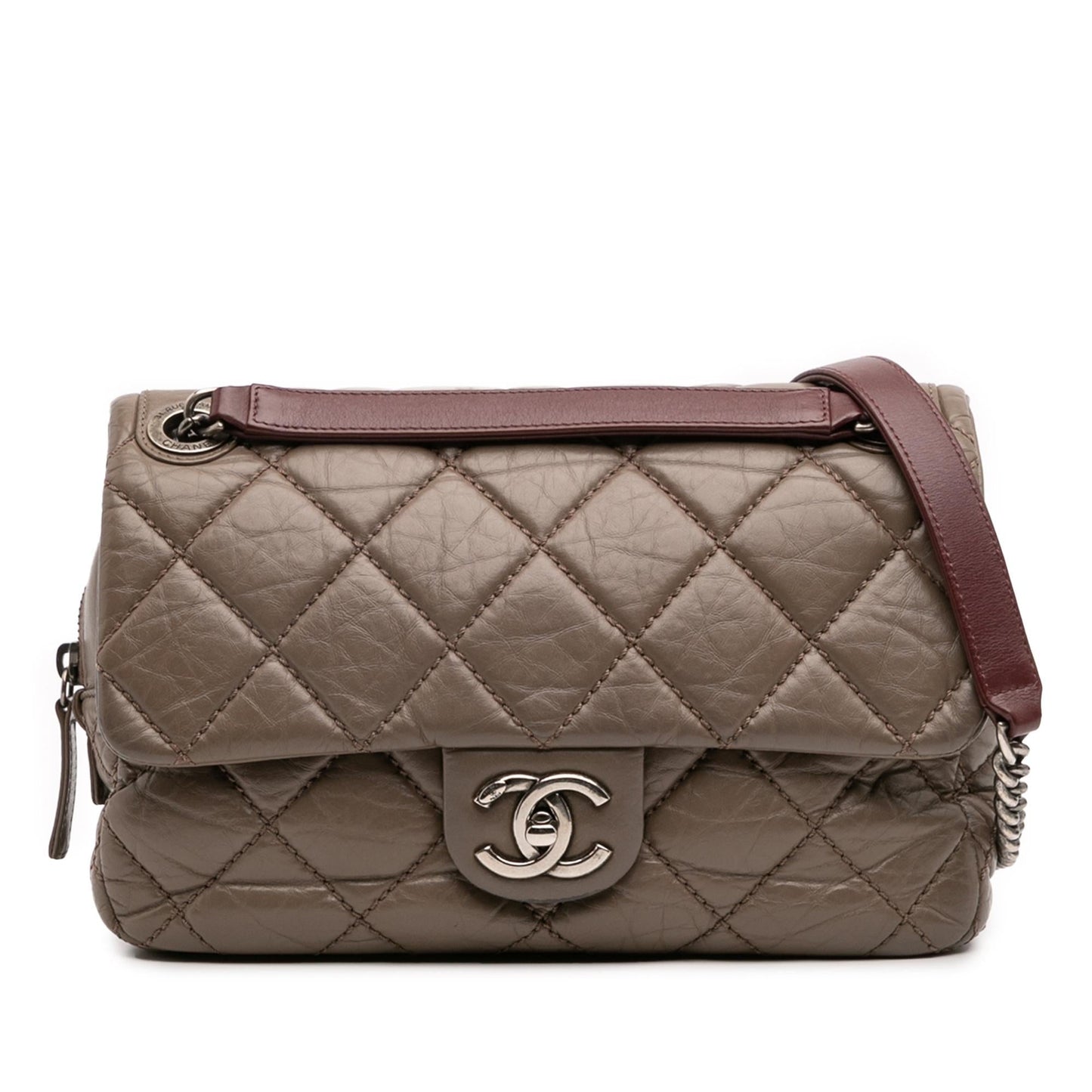 Chanel Quilted Aged Calfskin Portobello Flap Handbag