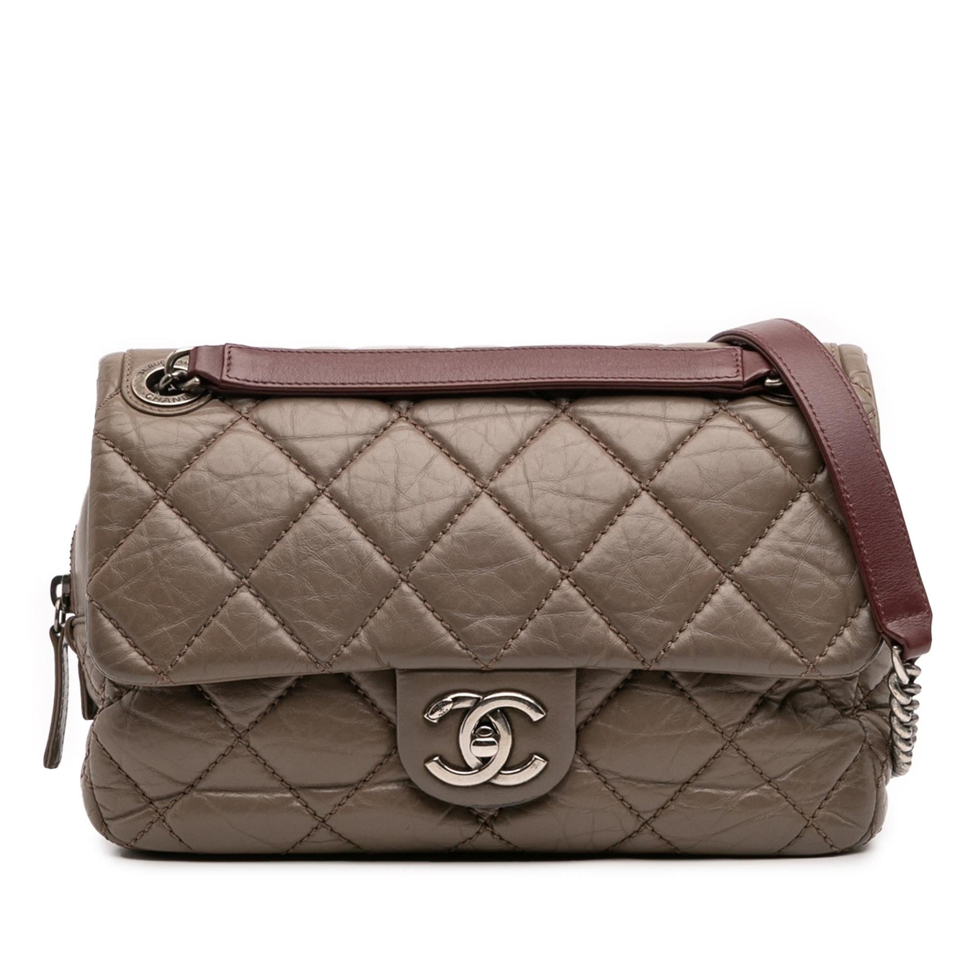 Chanel Quilted Aged Calfskin Portobello Flap Handbag