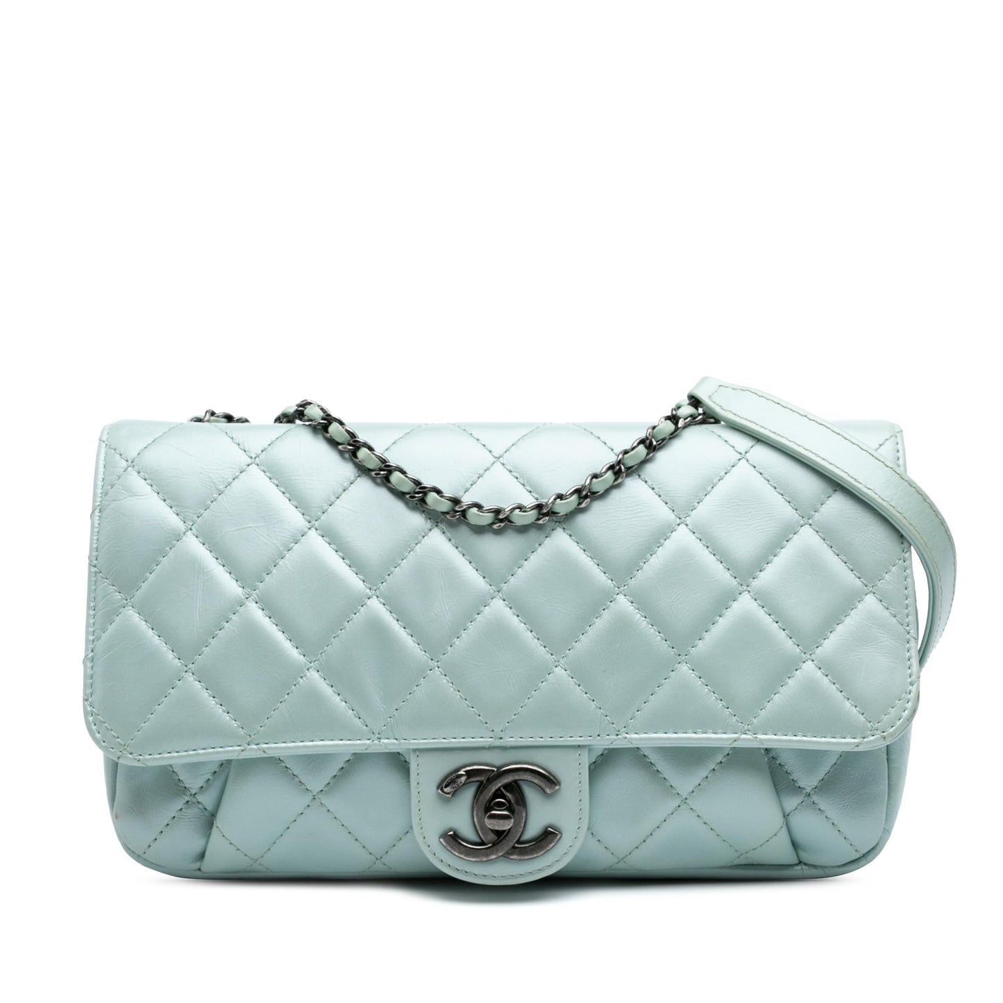 Chanel Quilted Calfskin Coco Pleats Flap Handbag 4