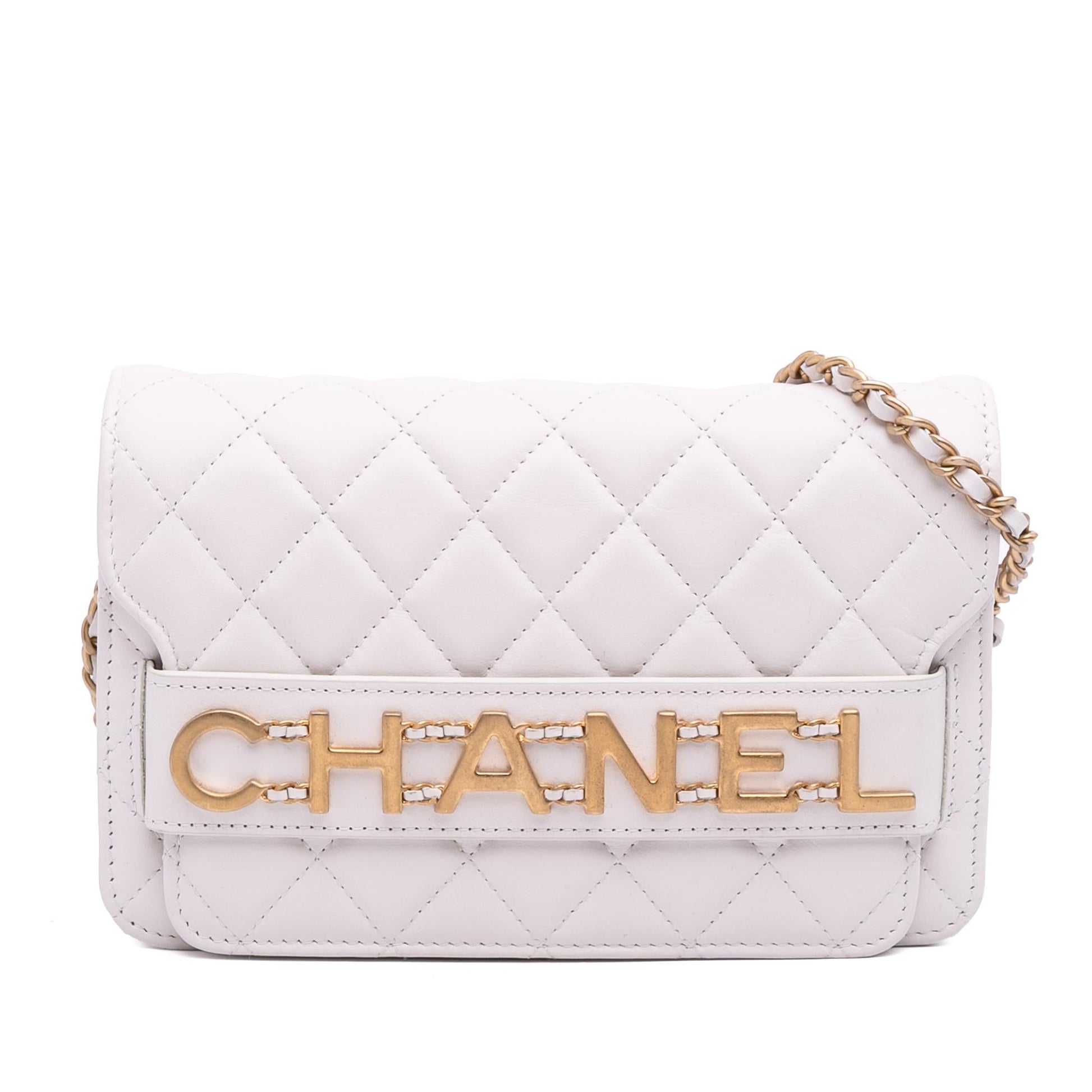 Chanel Quilted Calfskin Enchained Flap Handbag