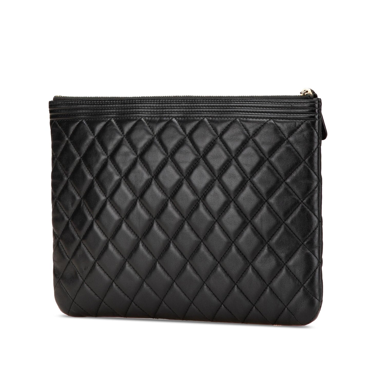 Chanel Quilted Caviar Boy O Clutch Bag Clutch 4