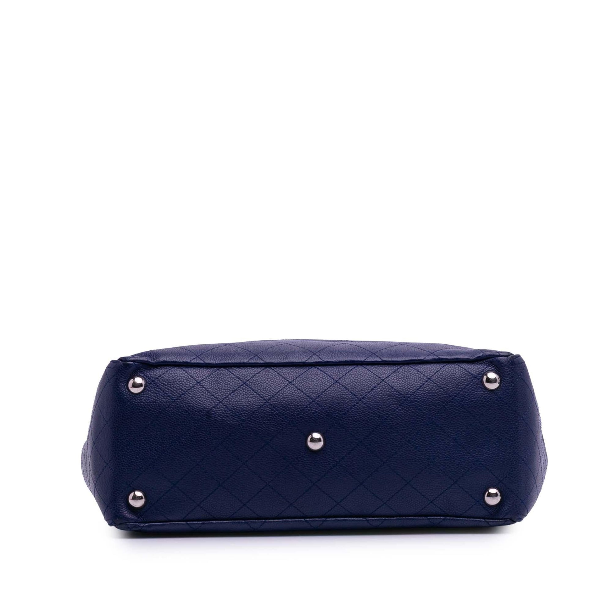 Chanel Quilted Caviar CC Pocket Tote Bag