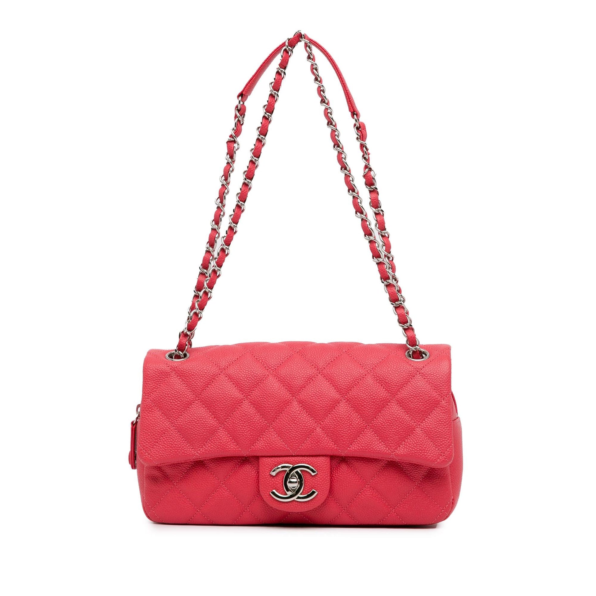 Chanel Quilted Caviar Easy Flap SHG-Be3r6z Handbag
