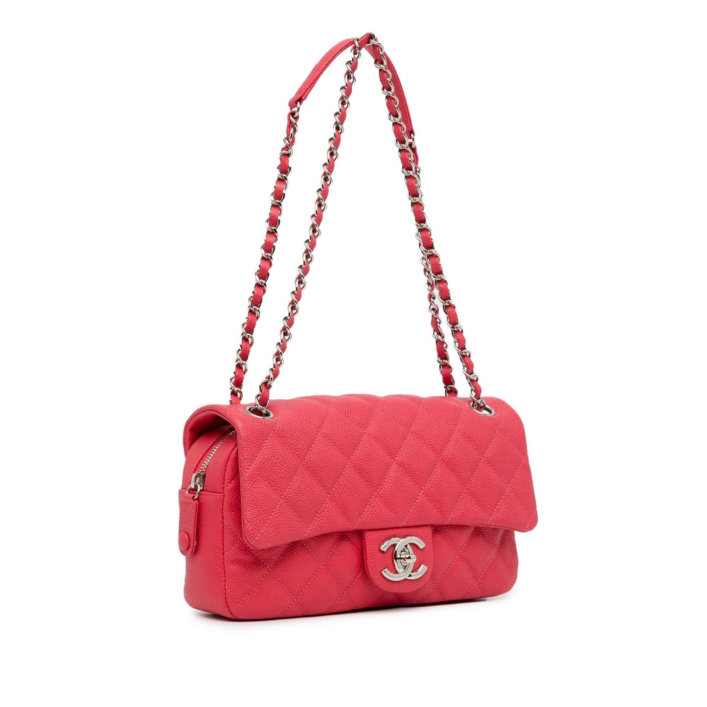 Chanel Quilted Caviar Easy Flap SHG-Be3r6z Handbag
