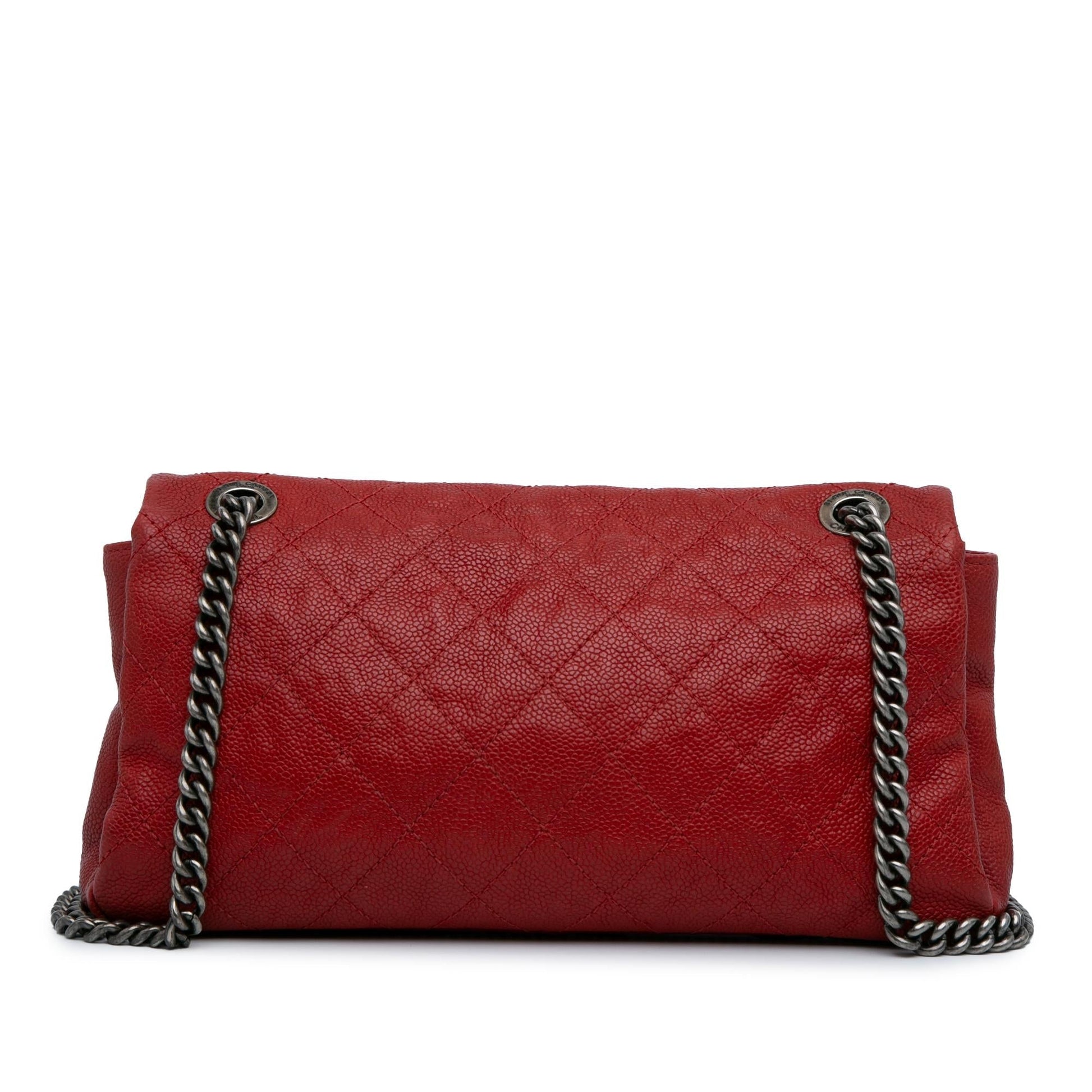 Chanel Quilted Caviar Easy Flap SHG-z0x1eb Handbag