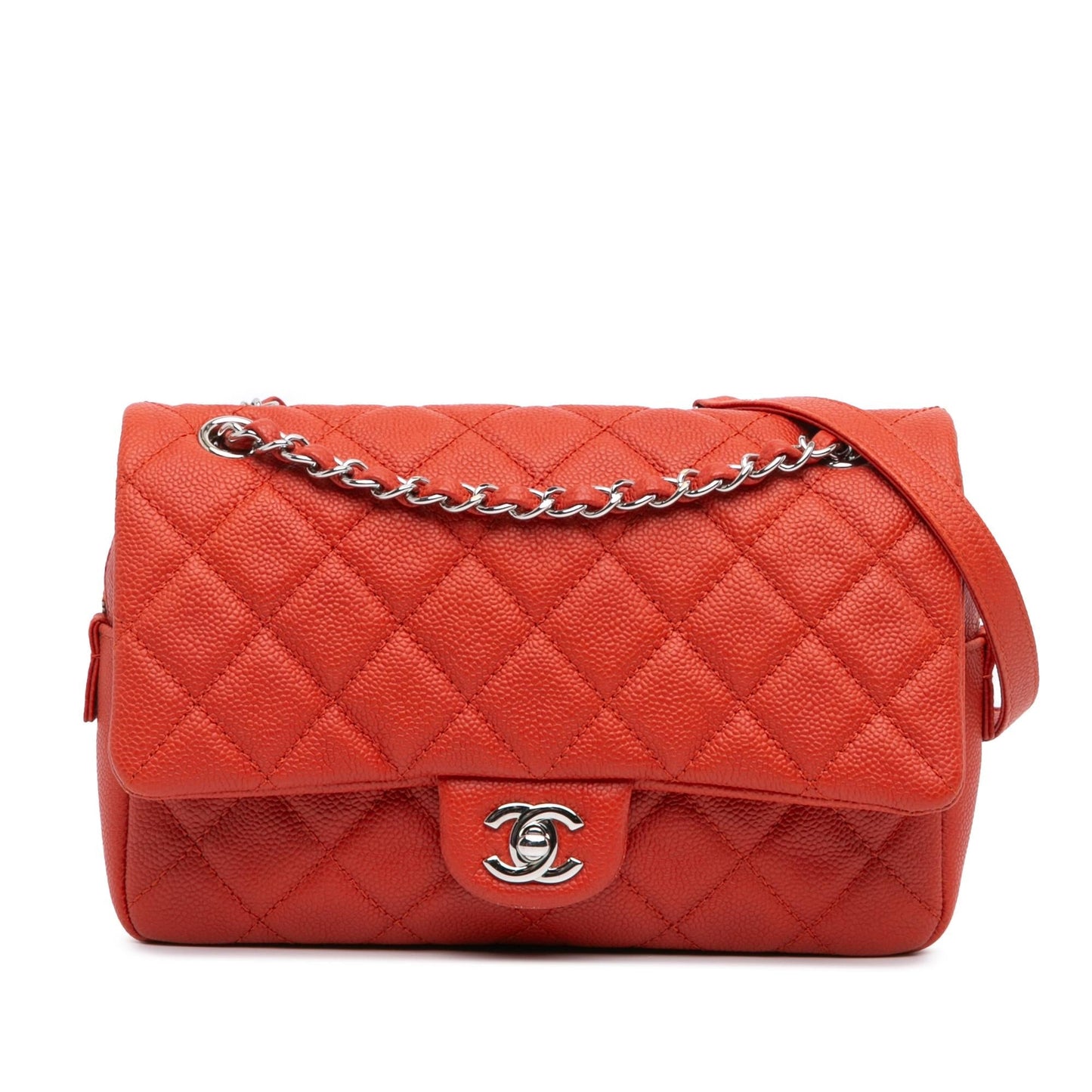 Chanel Quilted Caviar Easy Flap SHG-BKHkPF Handbag
