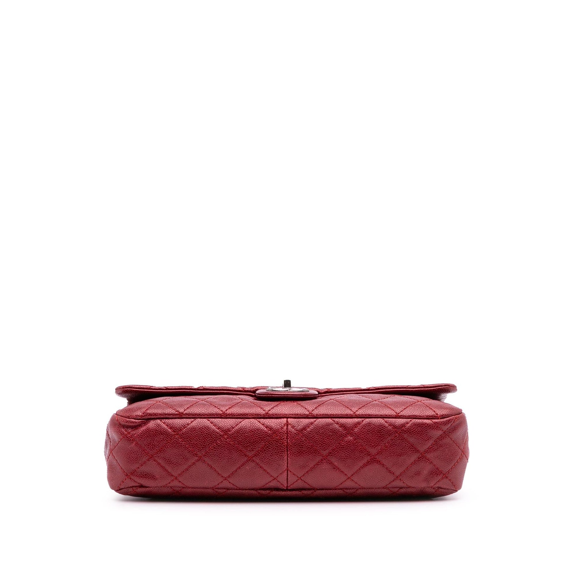Chanel Quilted Caviar Easy Flap Handbag Flap 4
