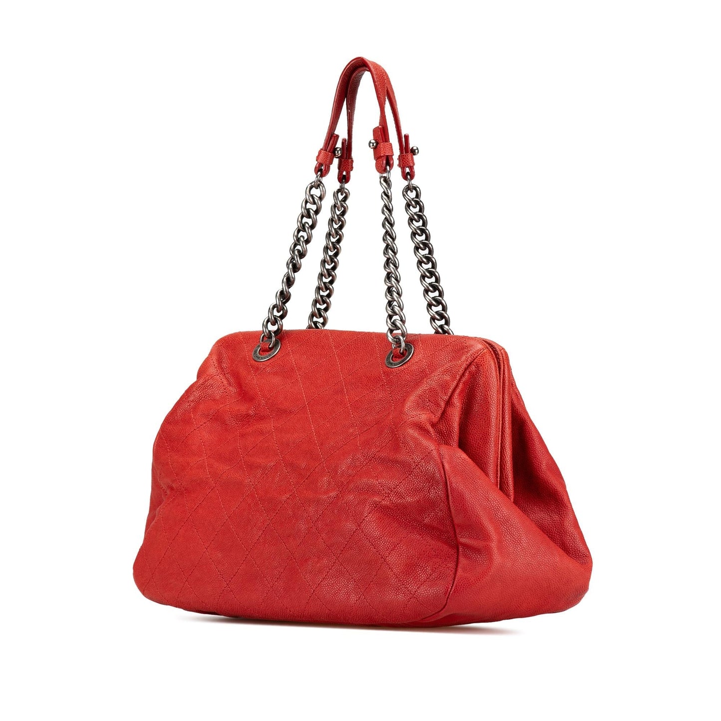 Chanel Quilted Caviar Frame Tote Bag