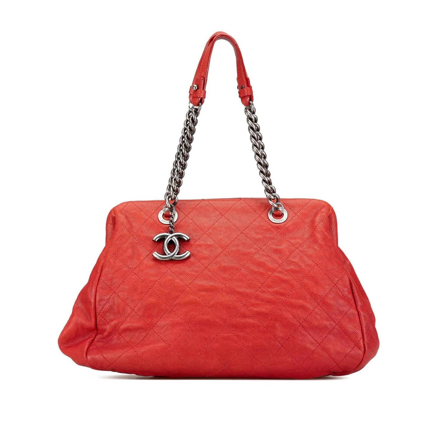 Chanel Quilted Caviar Frame Tote Bag Frame Tote