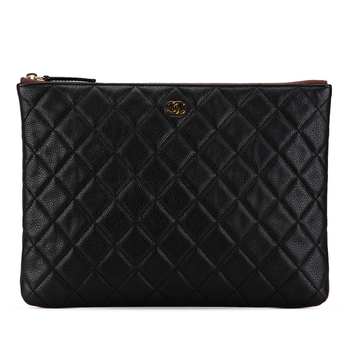 Chanel Quilted Caviar O SHG-iUwYer Clutch Bag
