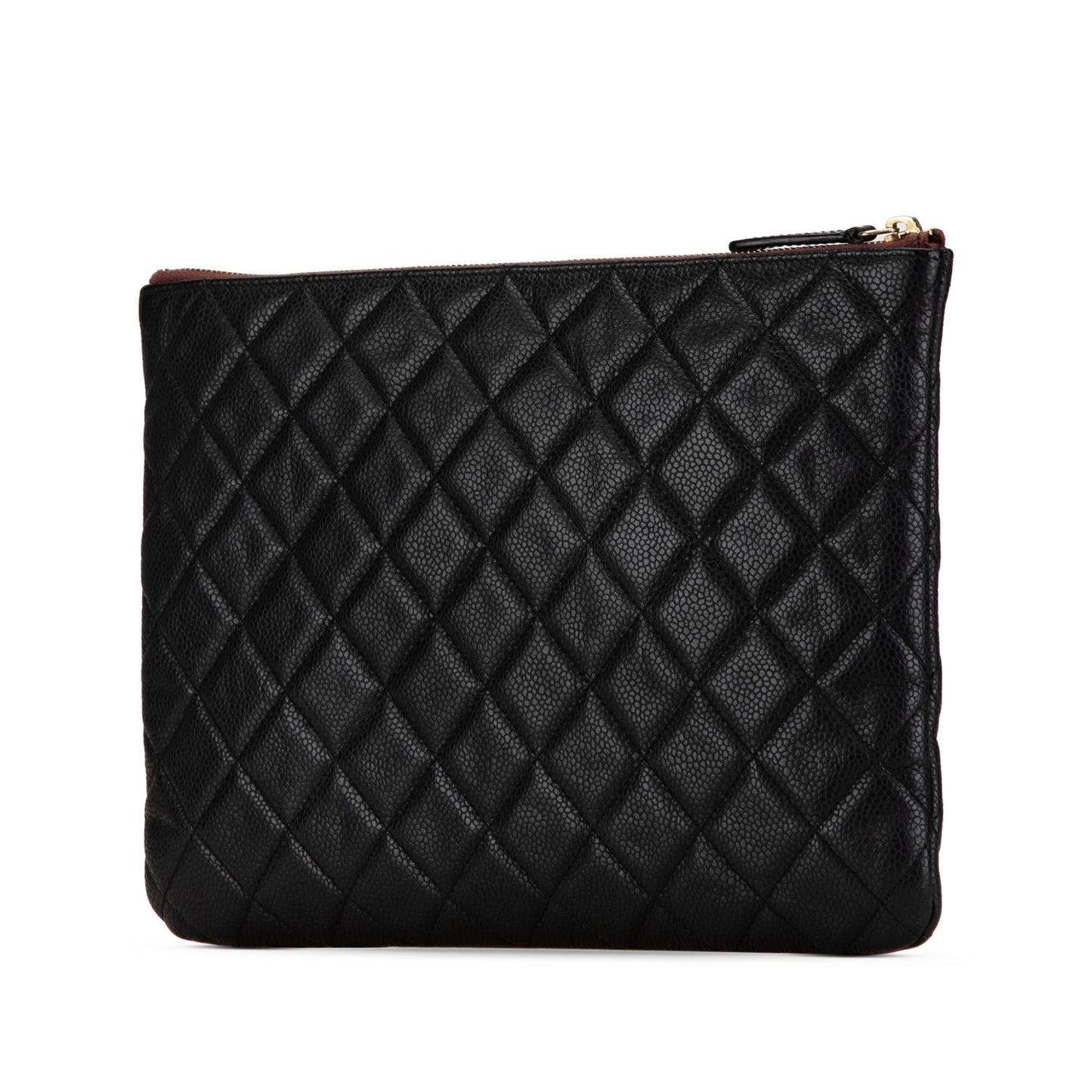 Chanel Quilted Caviar O SHG-iUwYer Clutch Bag