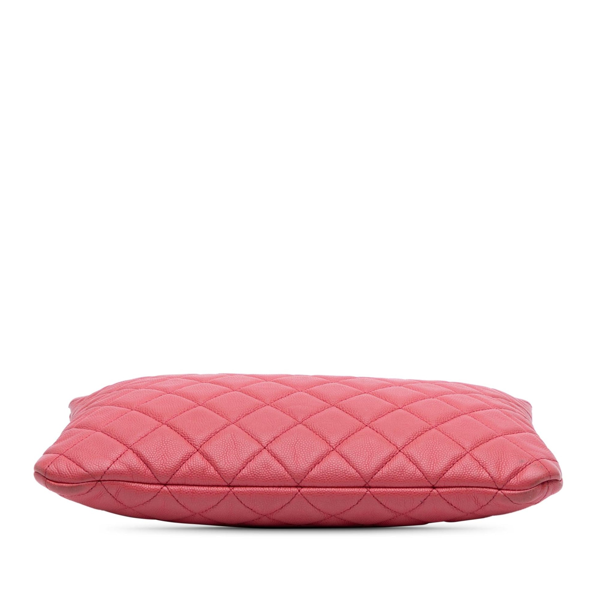 Chanel Quilted Caviar O Clutch Bag Clutch 2