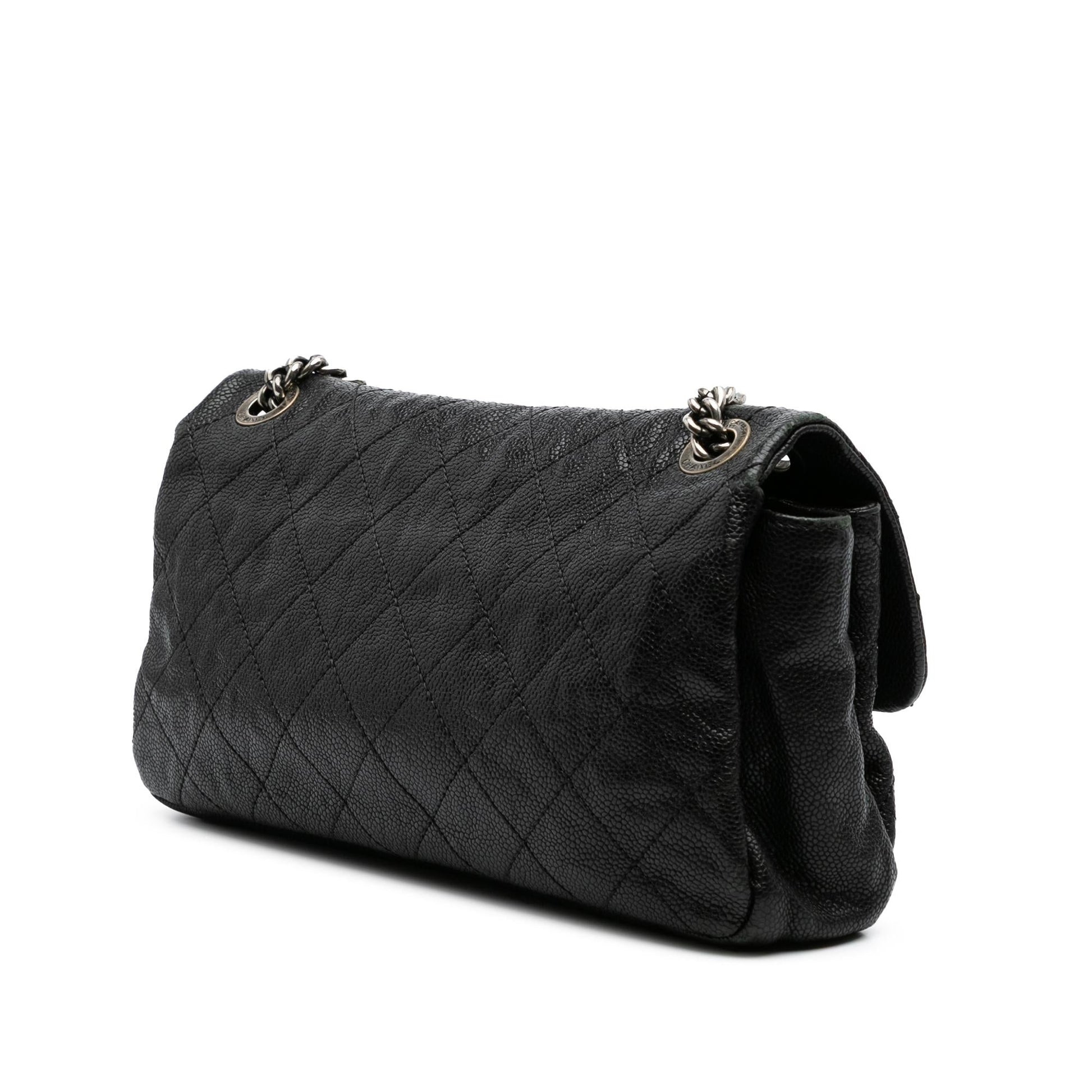 Chanel Quilted Caviar Simply CC Flap Handbag Flap 1