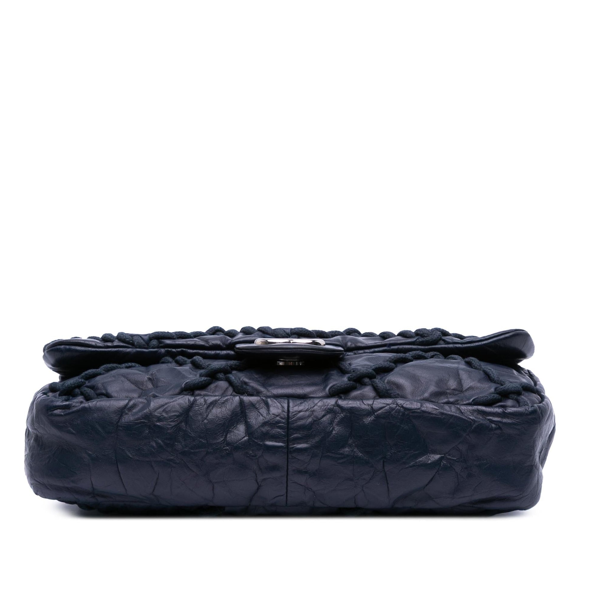 Chanel Quilted Crinkled Calfskin Ultra Stitch Flap Handbag Flap 1