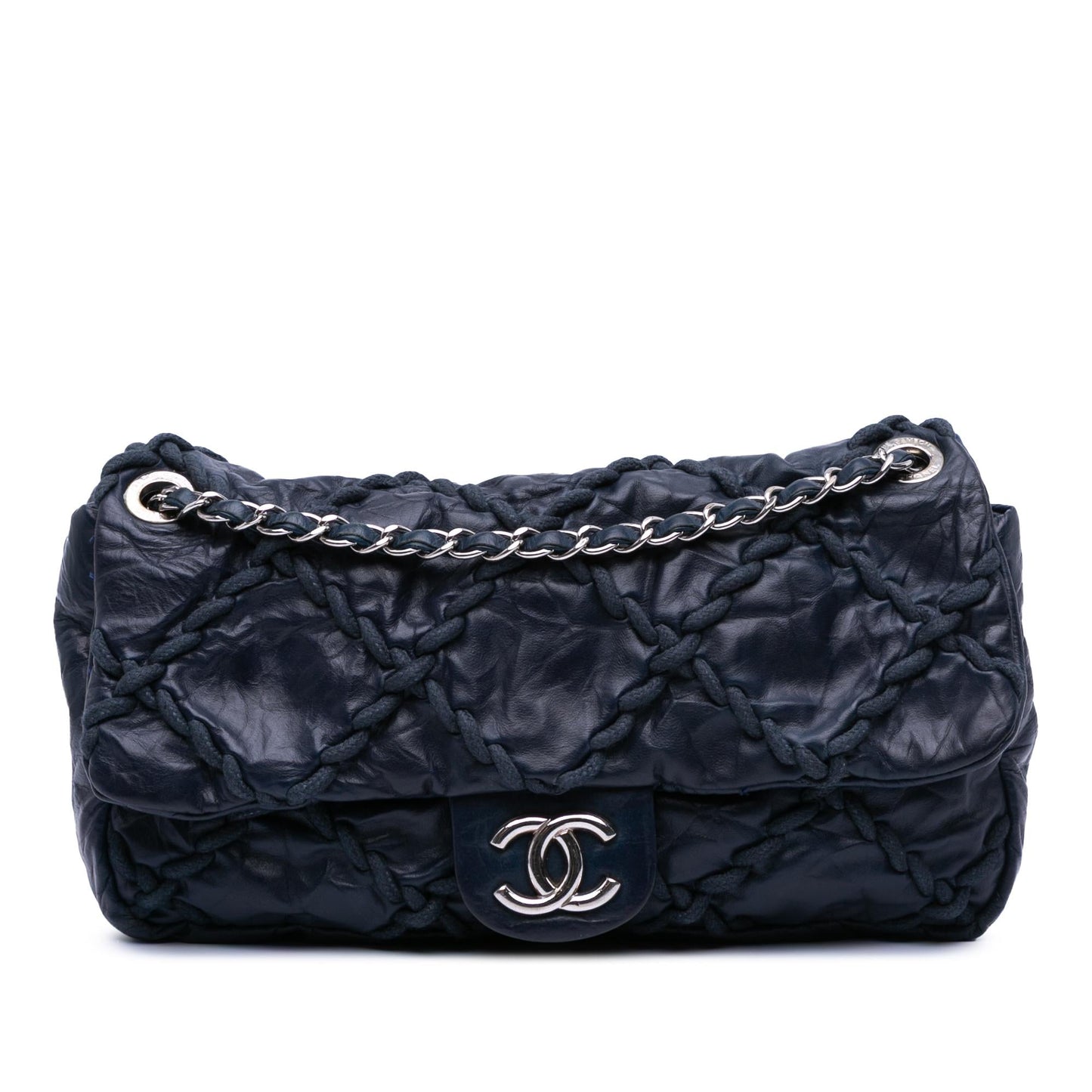 Chanel Quilted Crinkled Calfskin Ultra Stitch Flap Handbag Flap 1