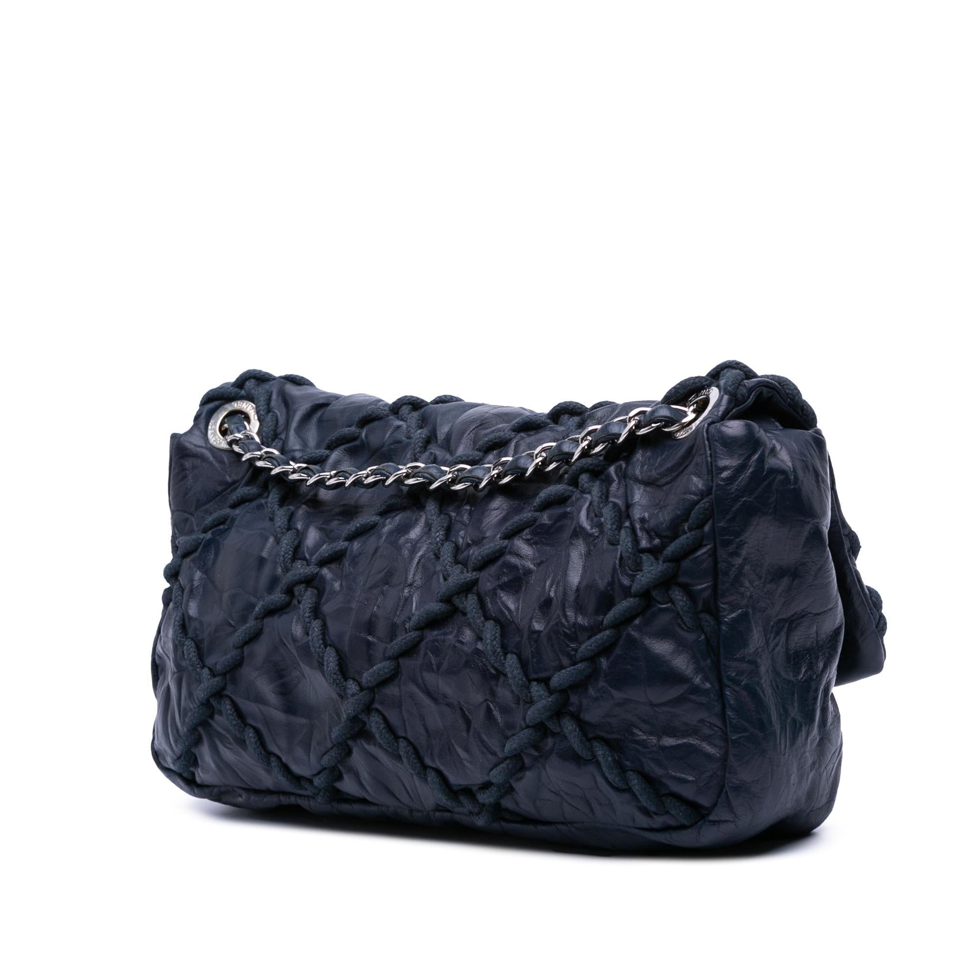 Chanel Quilted Crinkled Calfskin Ultra Stitch Flap Handbag Flap 1