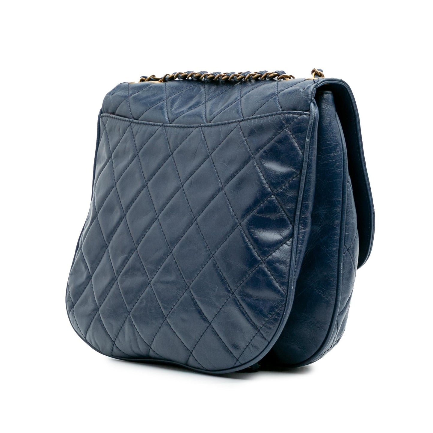Chanel Quilted Glazed Calfskin Bubble CC Flap Handbag Flap 1