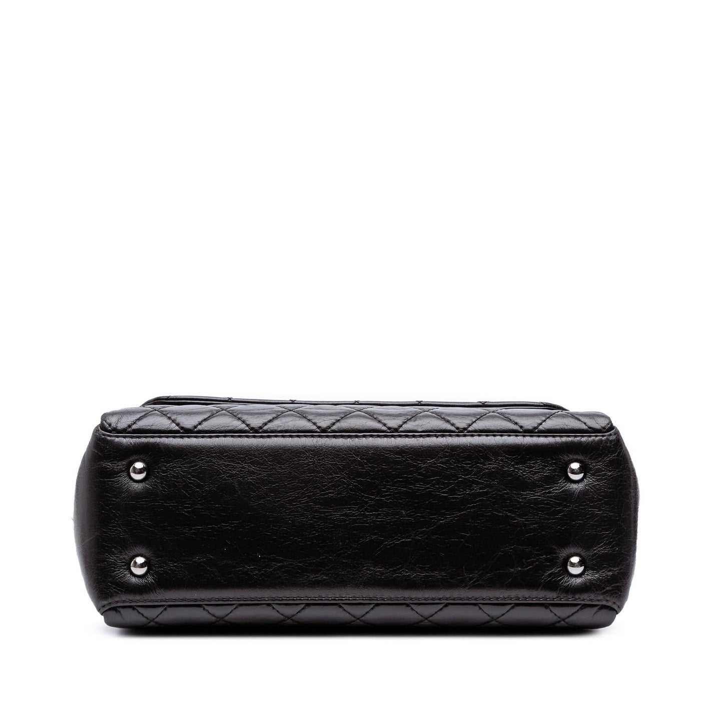 Chanel Quilted Glazed Calfskin Lady Pearly Flap Handbag