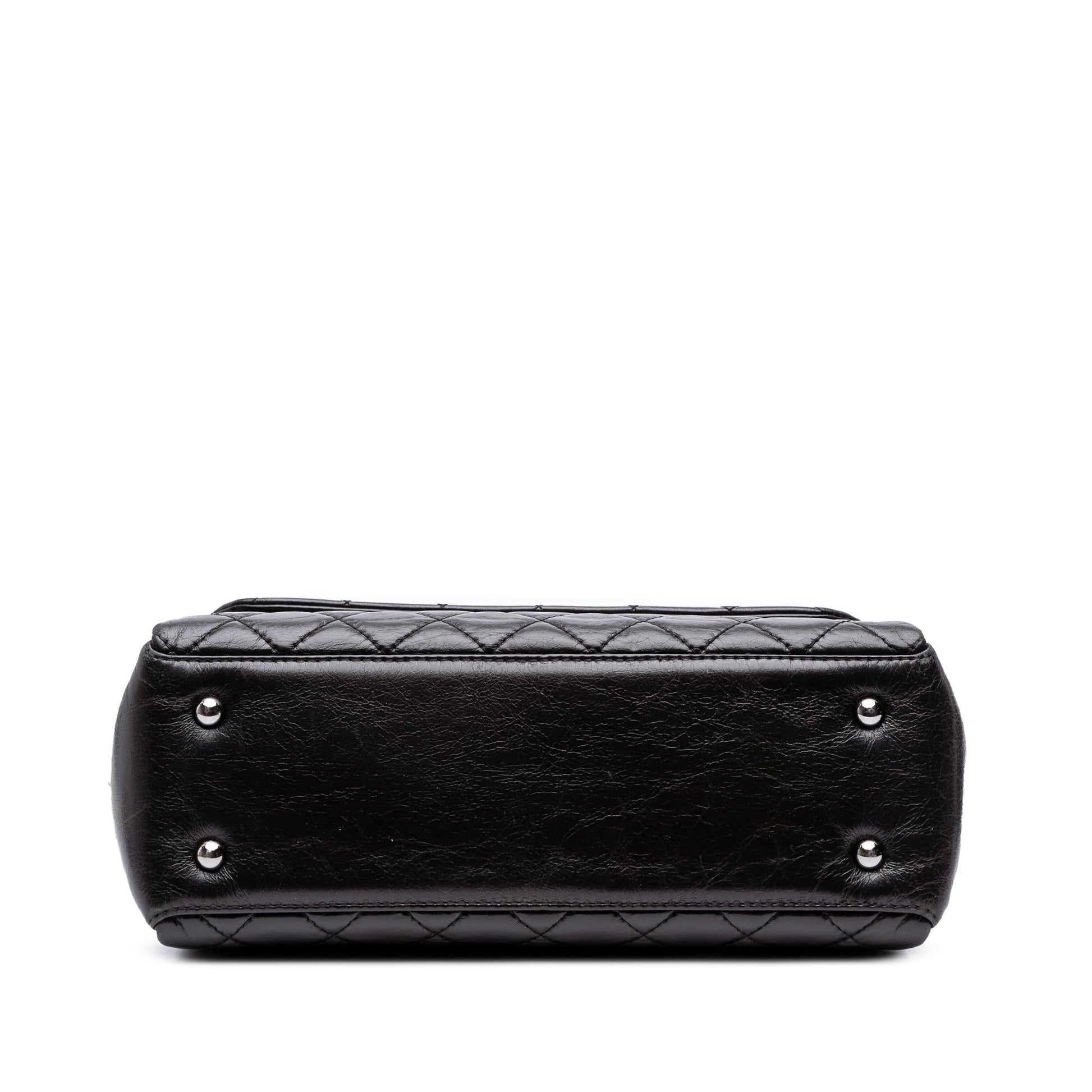 Chanel Quilted Glazed Calfskin Lady Pearly Flap Handbag Flap 1