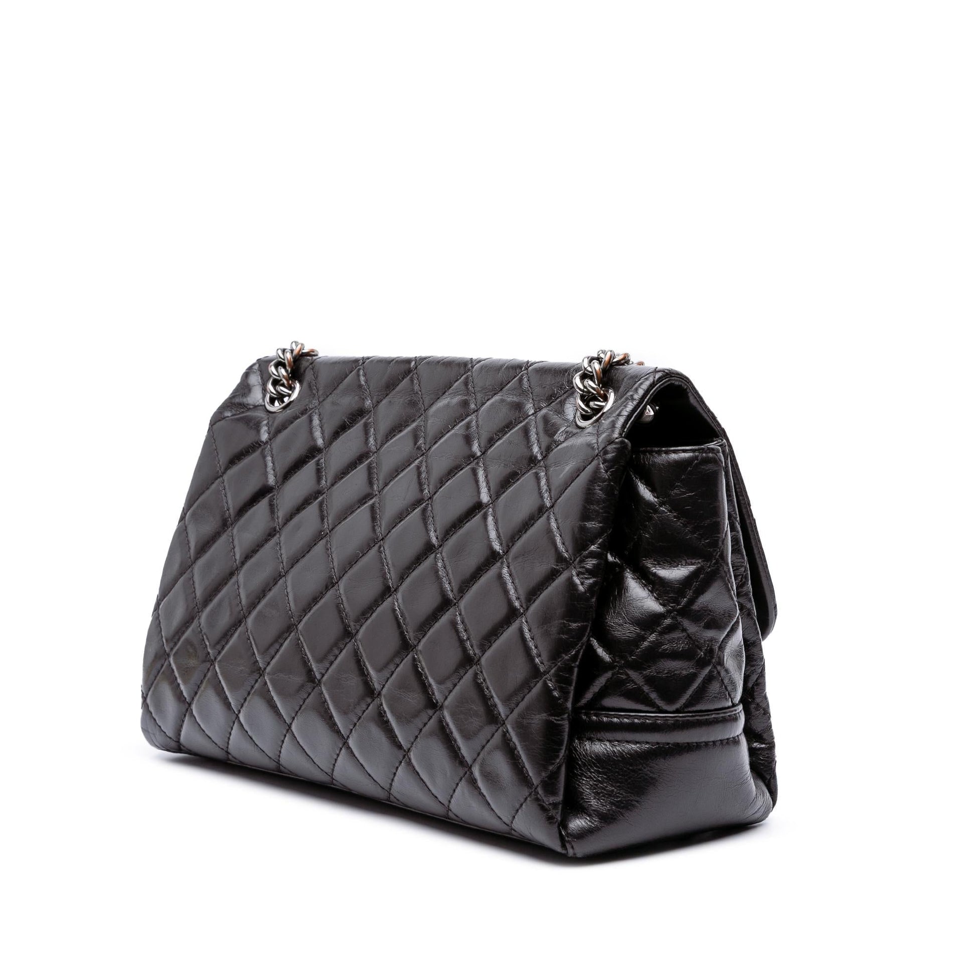 Chanel Quilted Glazed Calfskin Lady Pearly Flap Handbag Flap 1