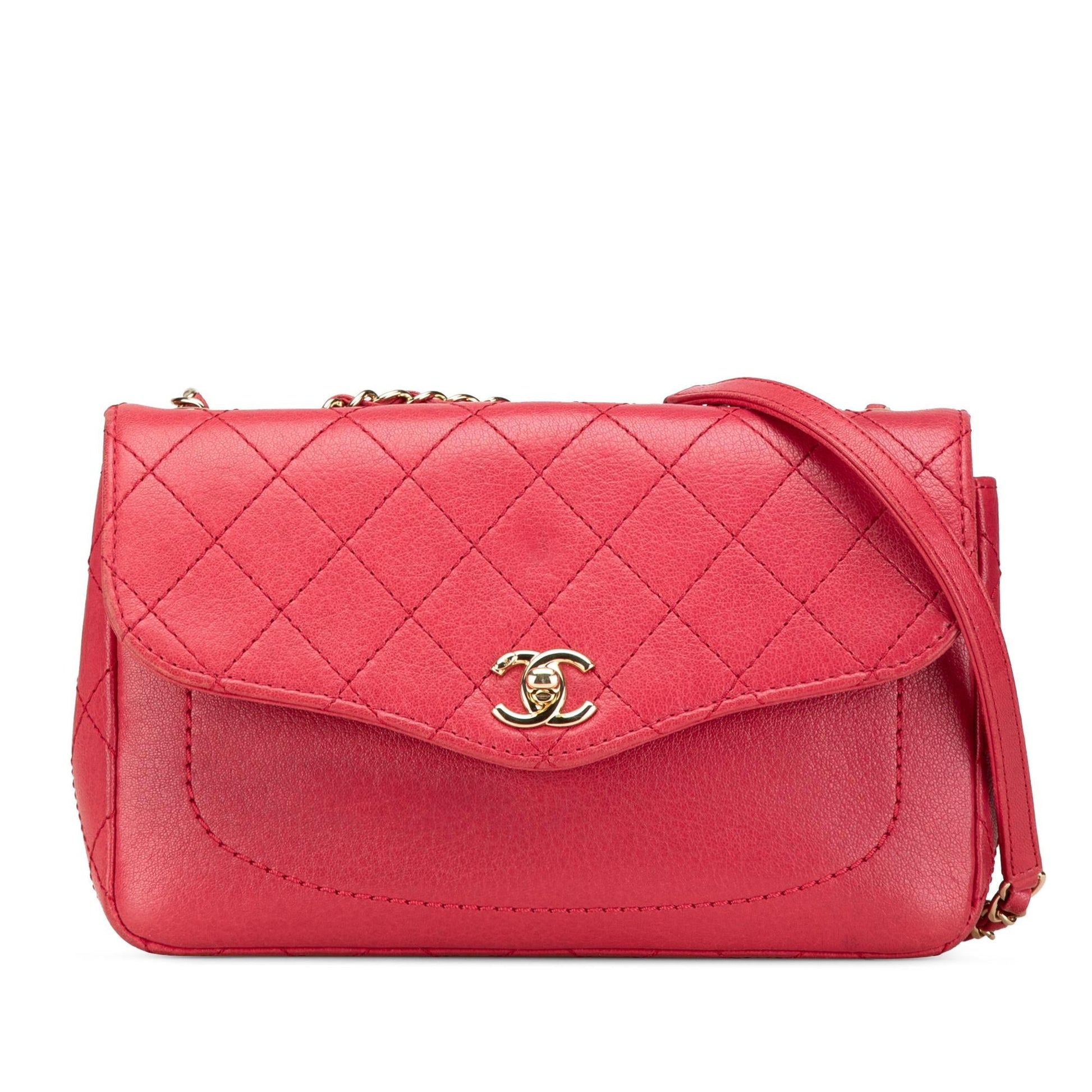 Chanel Quilted Goatskin Coco Curve Flap Handbag