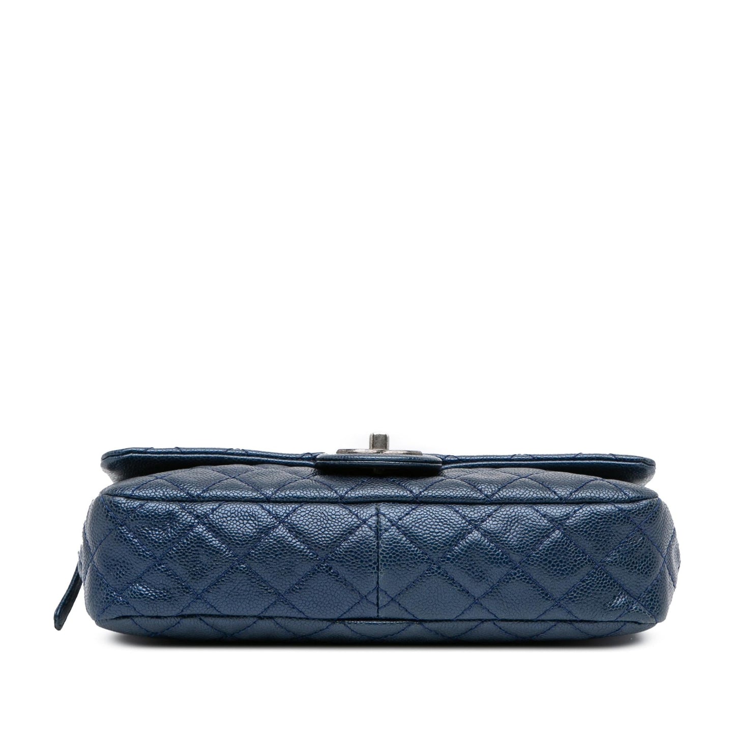 Chanel Quilted Iridescent Caviar Easy Flap Handbag Flap 3