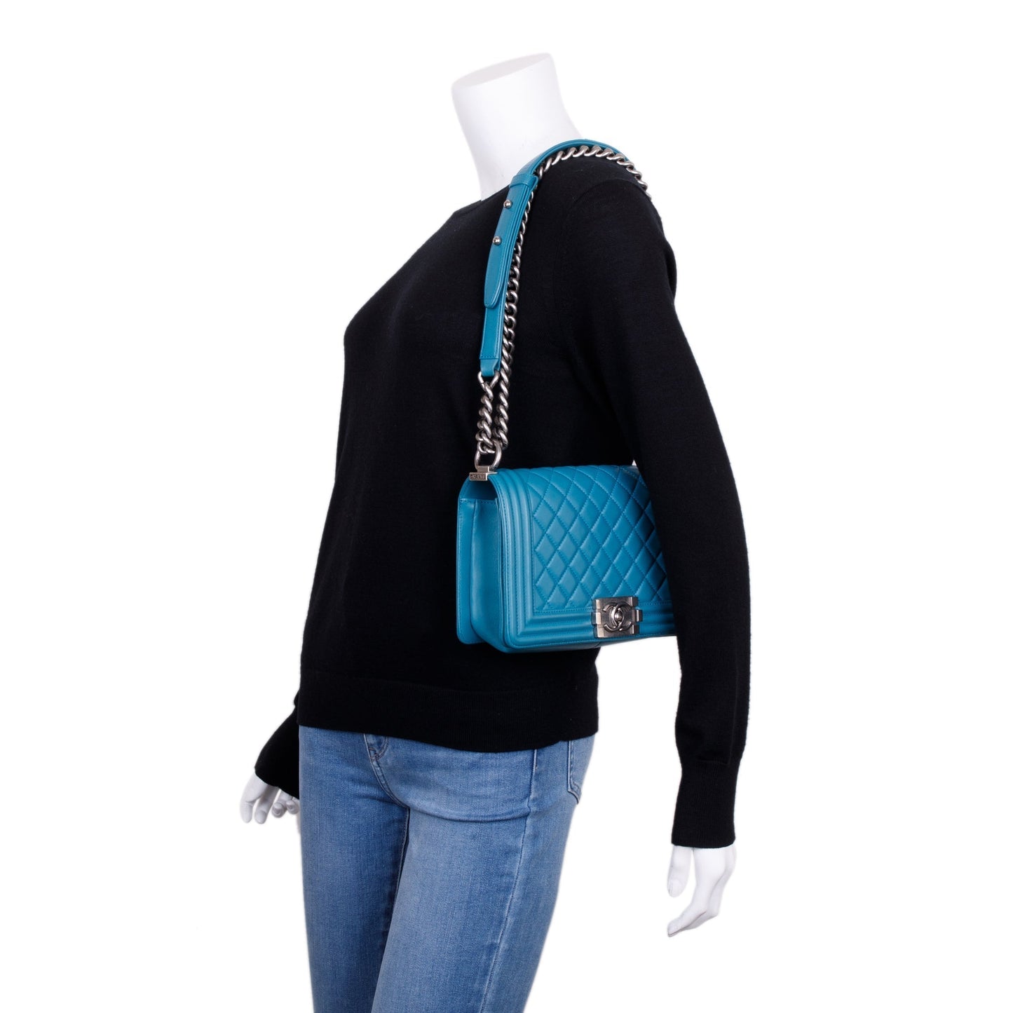 Chanel Quilted Boy Lambskin Travel Bag