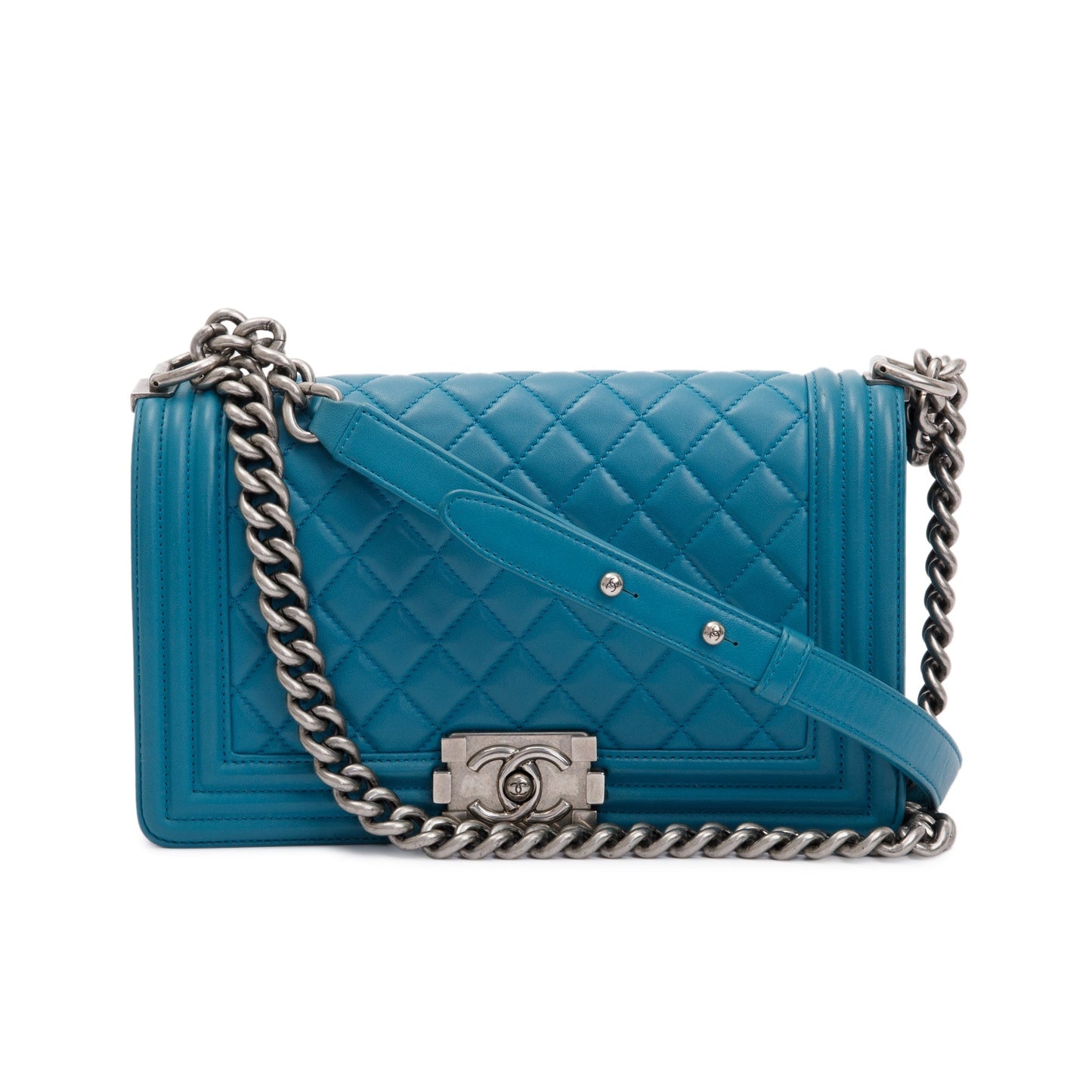 Chanel Quilted Boy Lambskin Travel Bag