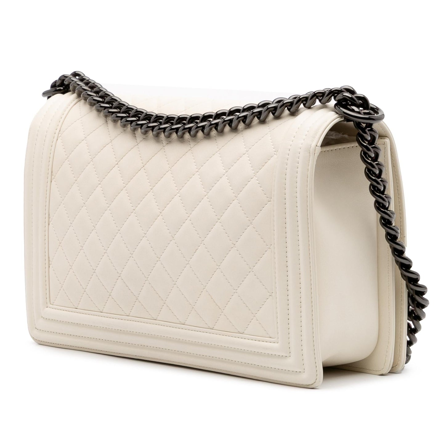 Chanel Quilted Lambskin Boy Flap Handbag