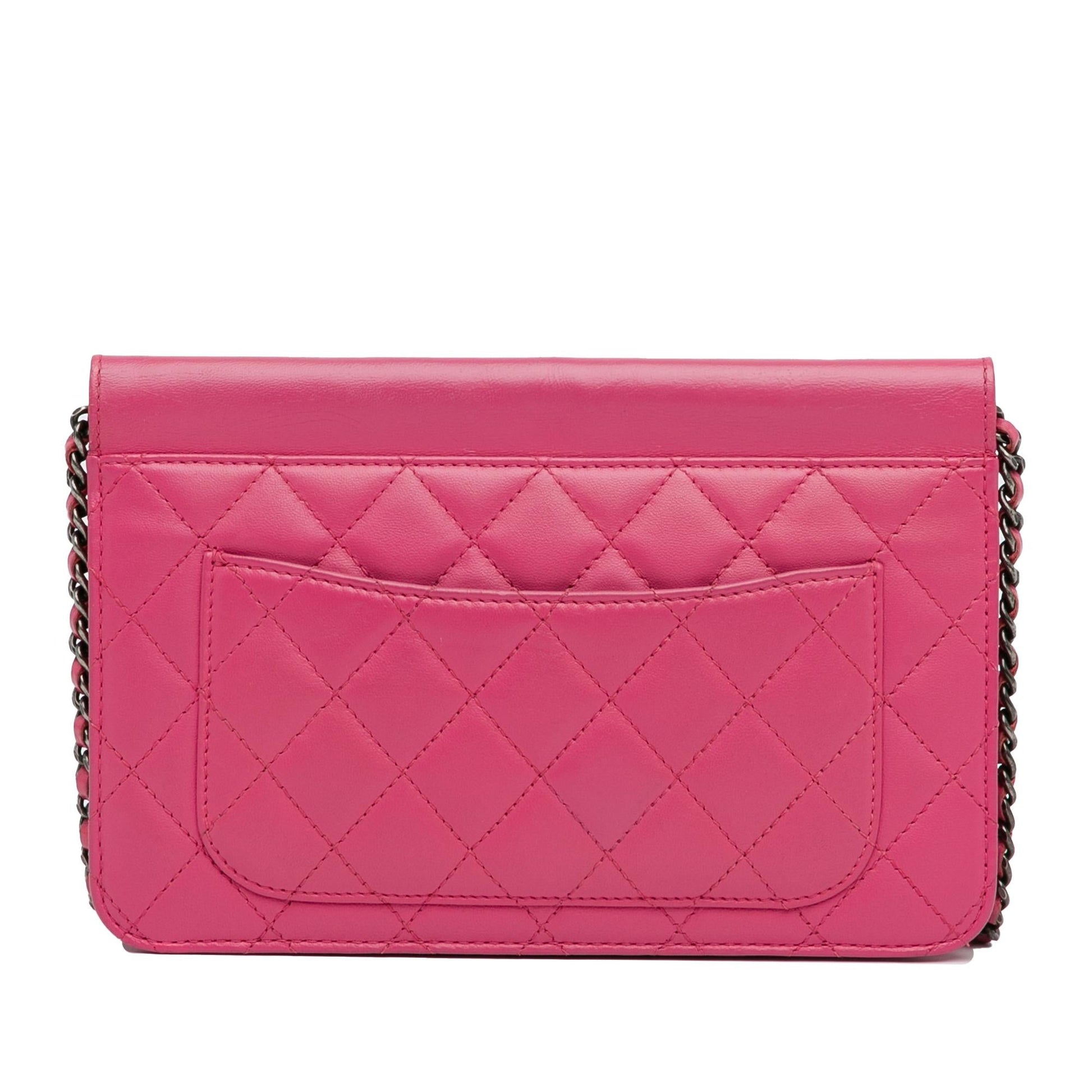 Chanel Quilted Lambskin Crossing Times Flap SHG-o371sl Handbag