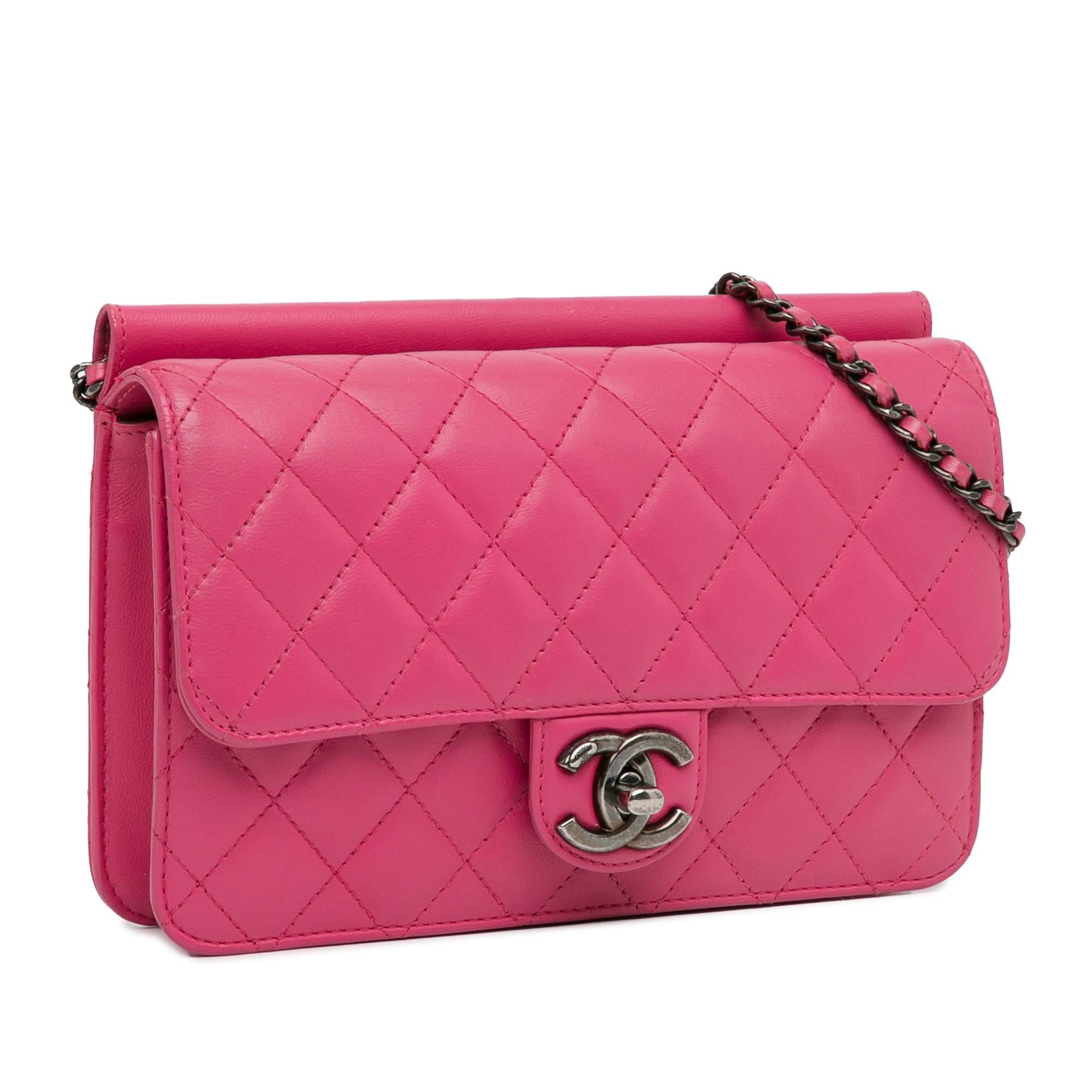 Chanel Medium Quilted Lambskin Crossing Times Flap (Shg-O371Sl) Bag