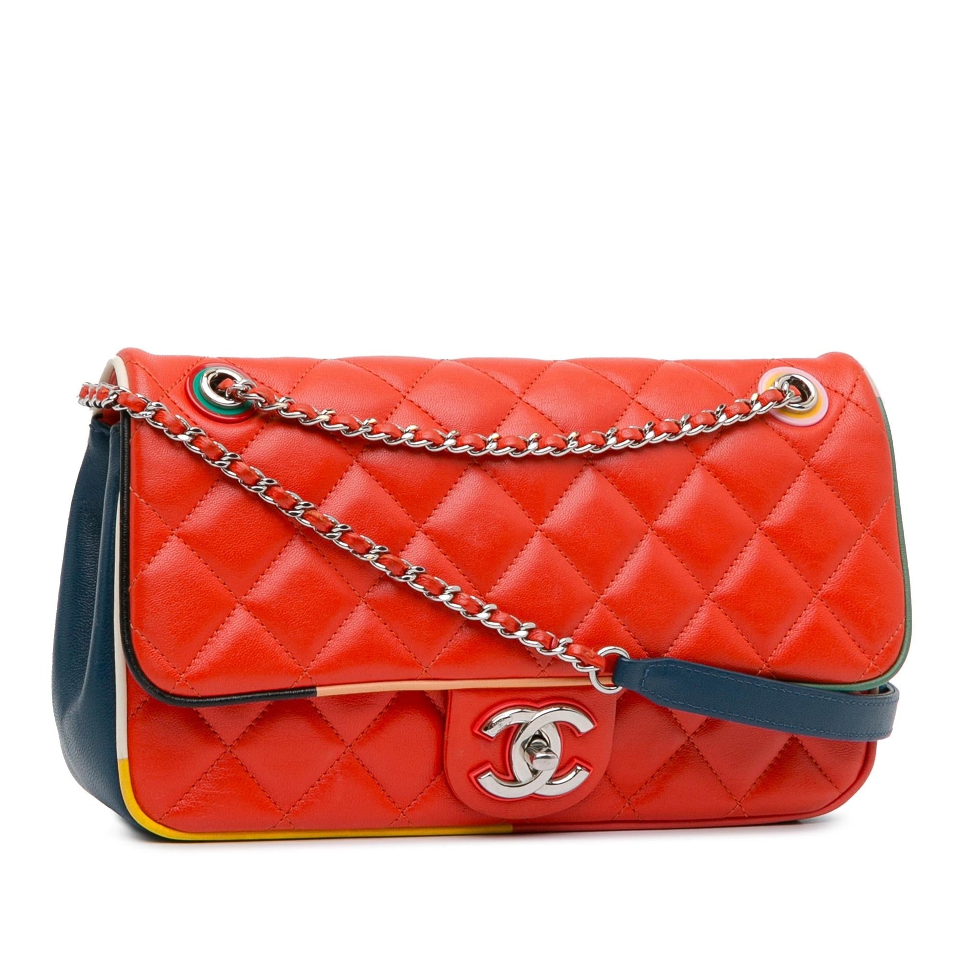Chanel Quilted Lambskin Cuba Color Flap SHG-lYmqHQ Handbag